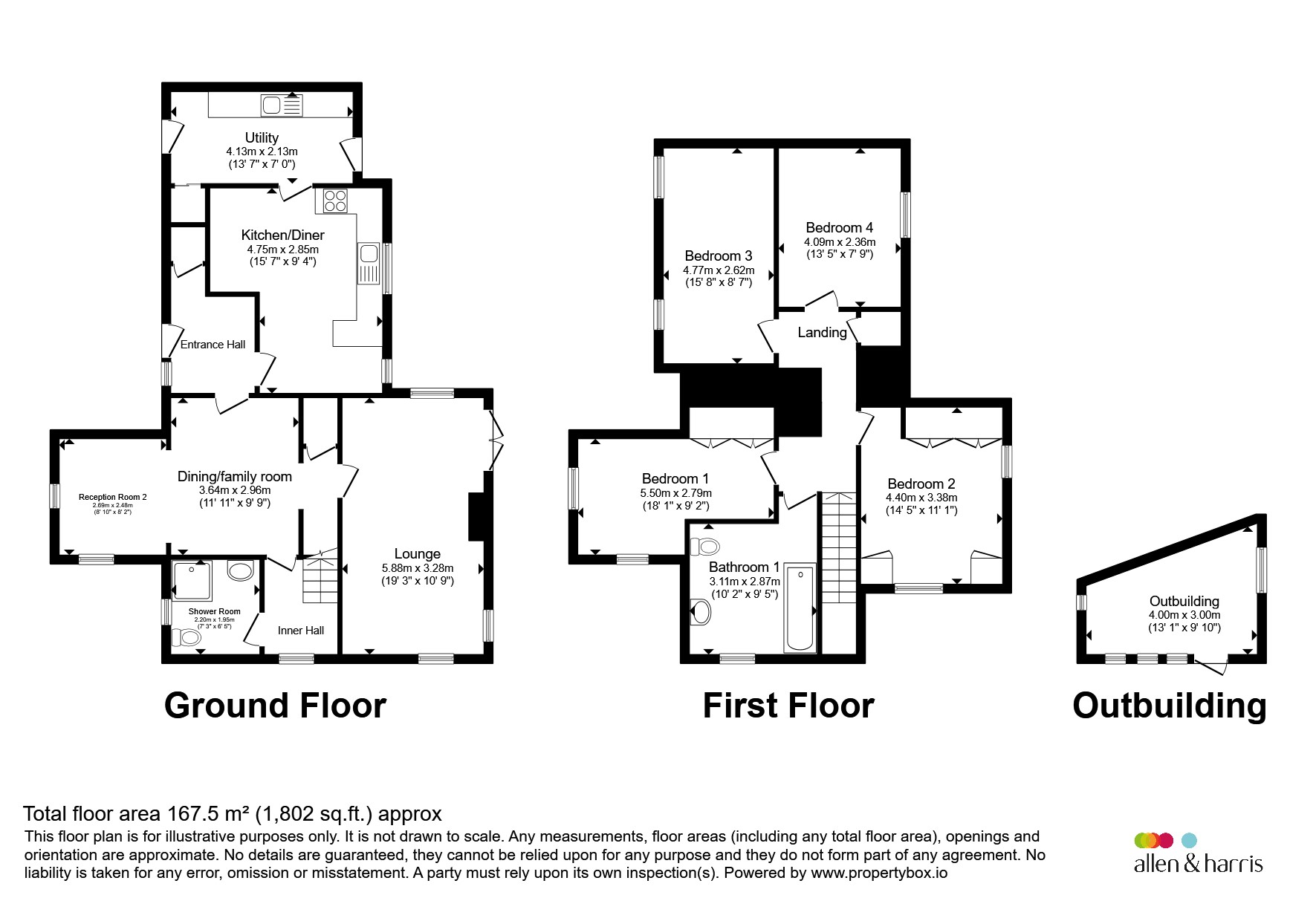 3, The Drive, Dinas Powys floorplan