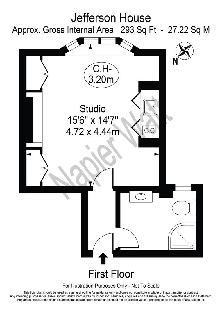 Flat 20, Jefferson House, Basil Street, London floorplan