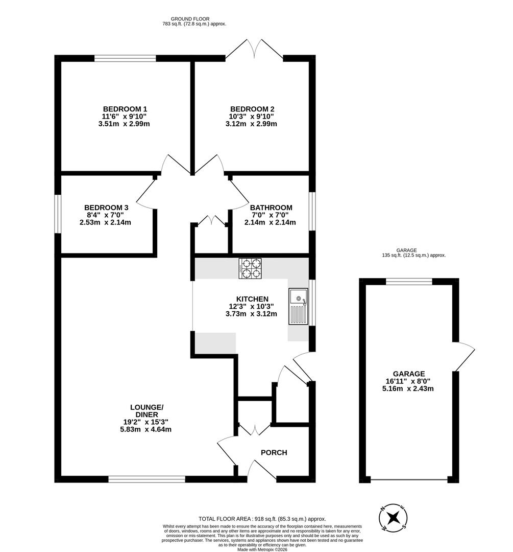 14, The Dales, Scunthorpe floorplan