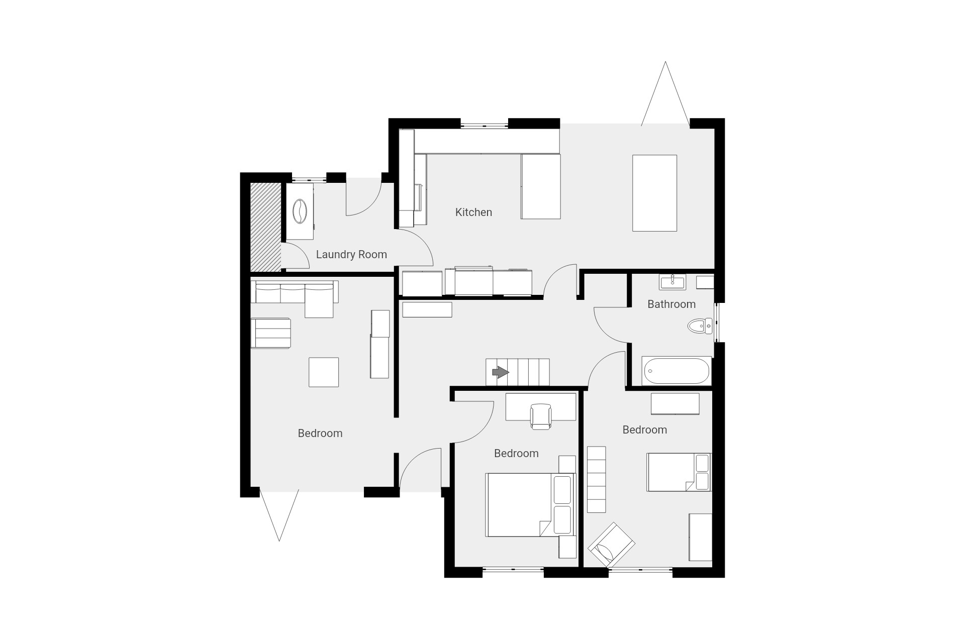 Nanquidno, Eleni Close, Sennen floorplan