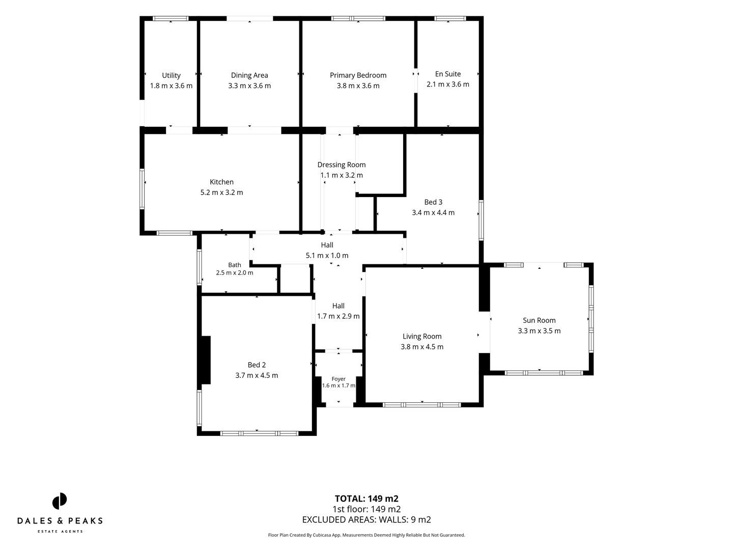 21, Asker Lane, Matlock floorplan