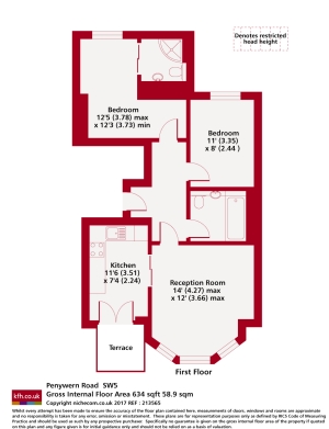 2 Bedrooms Flat to rent in Penywern Road, London SW5