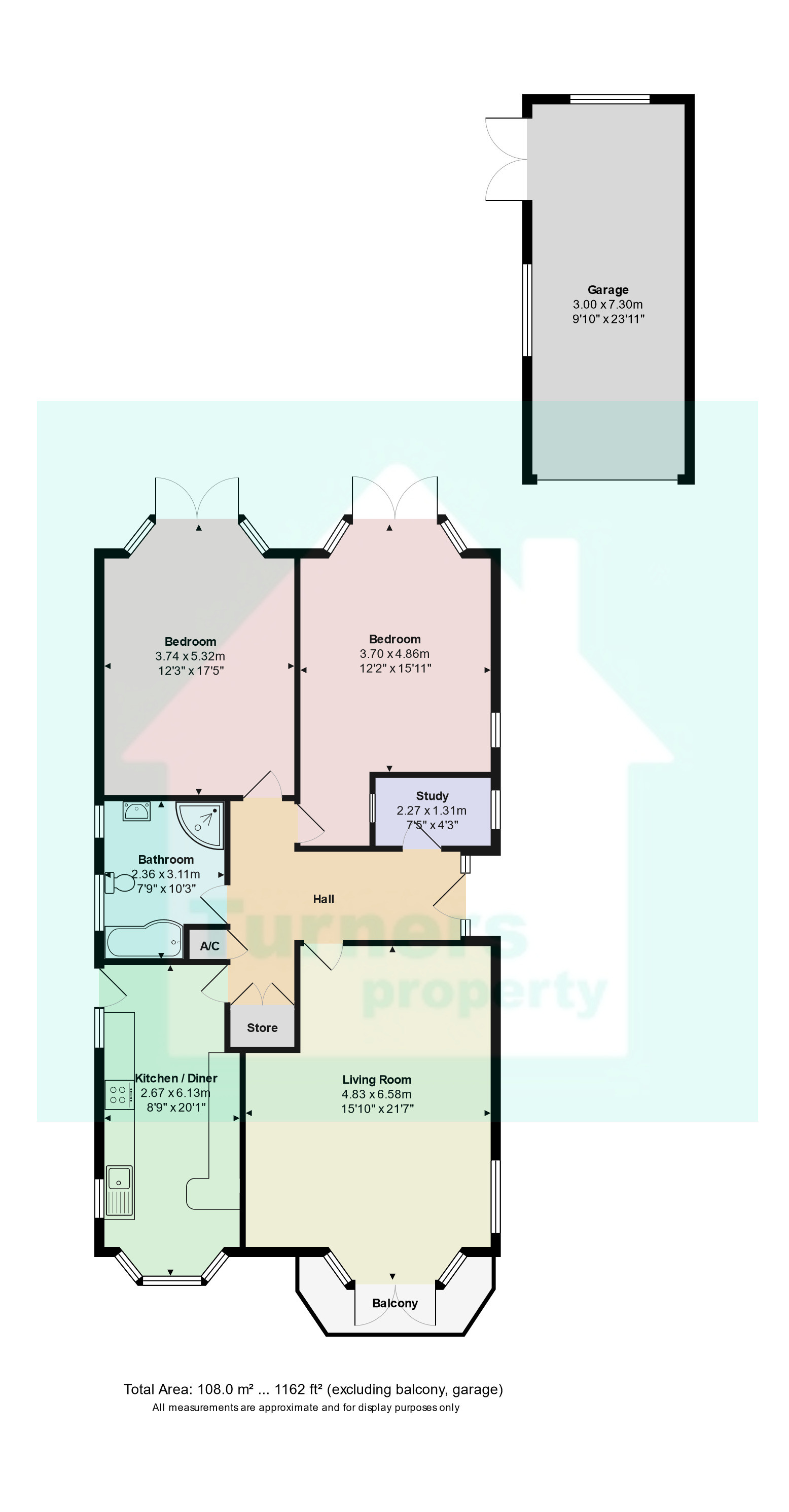 Lake Drive, Hamworthy, Poole, Dorset BH15, 2 bedroom bungalow for sale