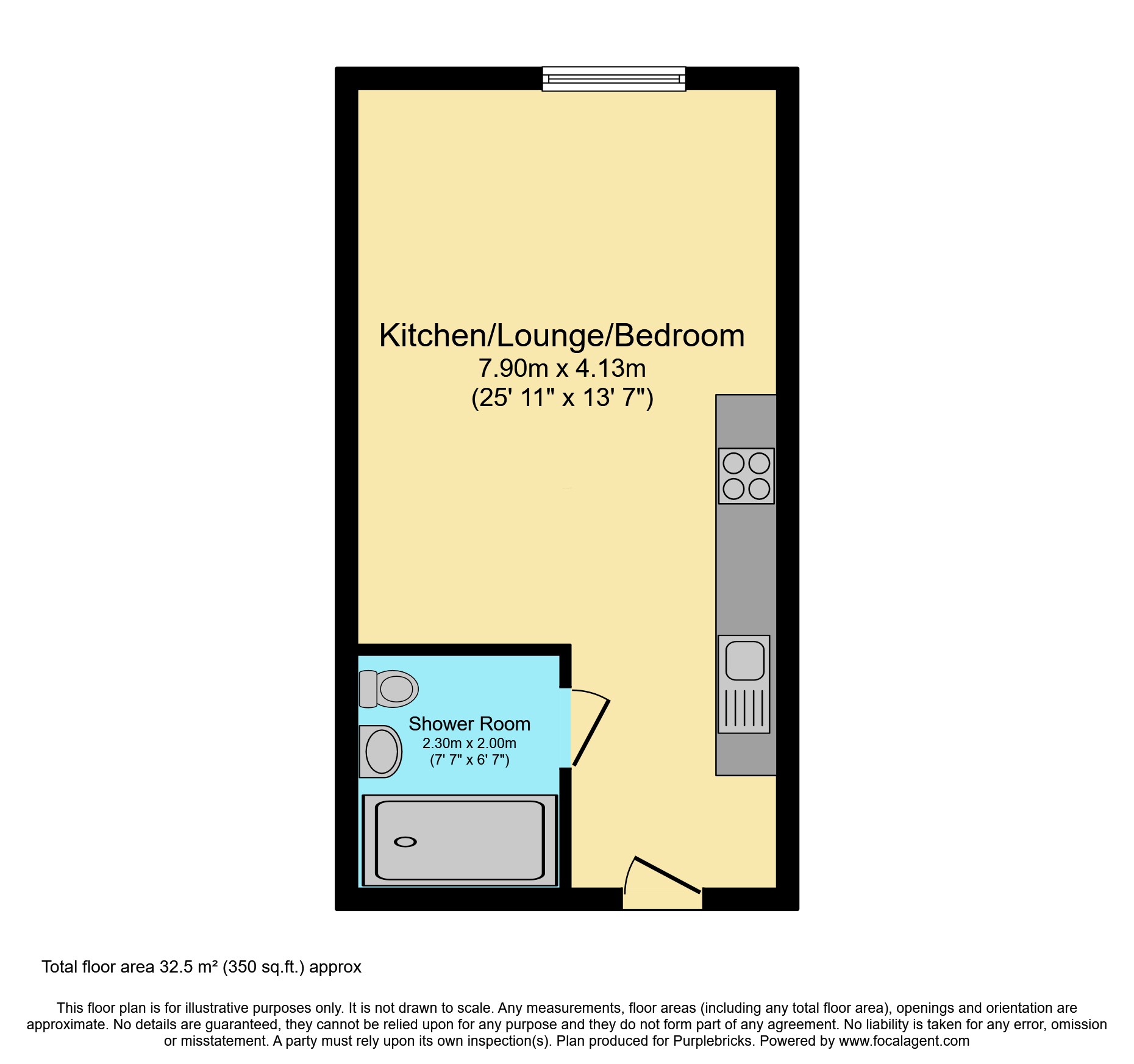 Apt 405 City Suites, 16 Chapel Street, Salford floorplan