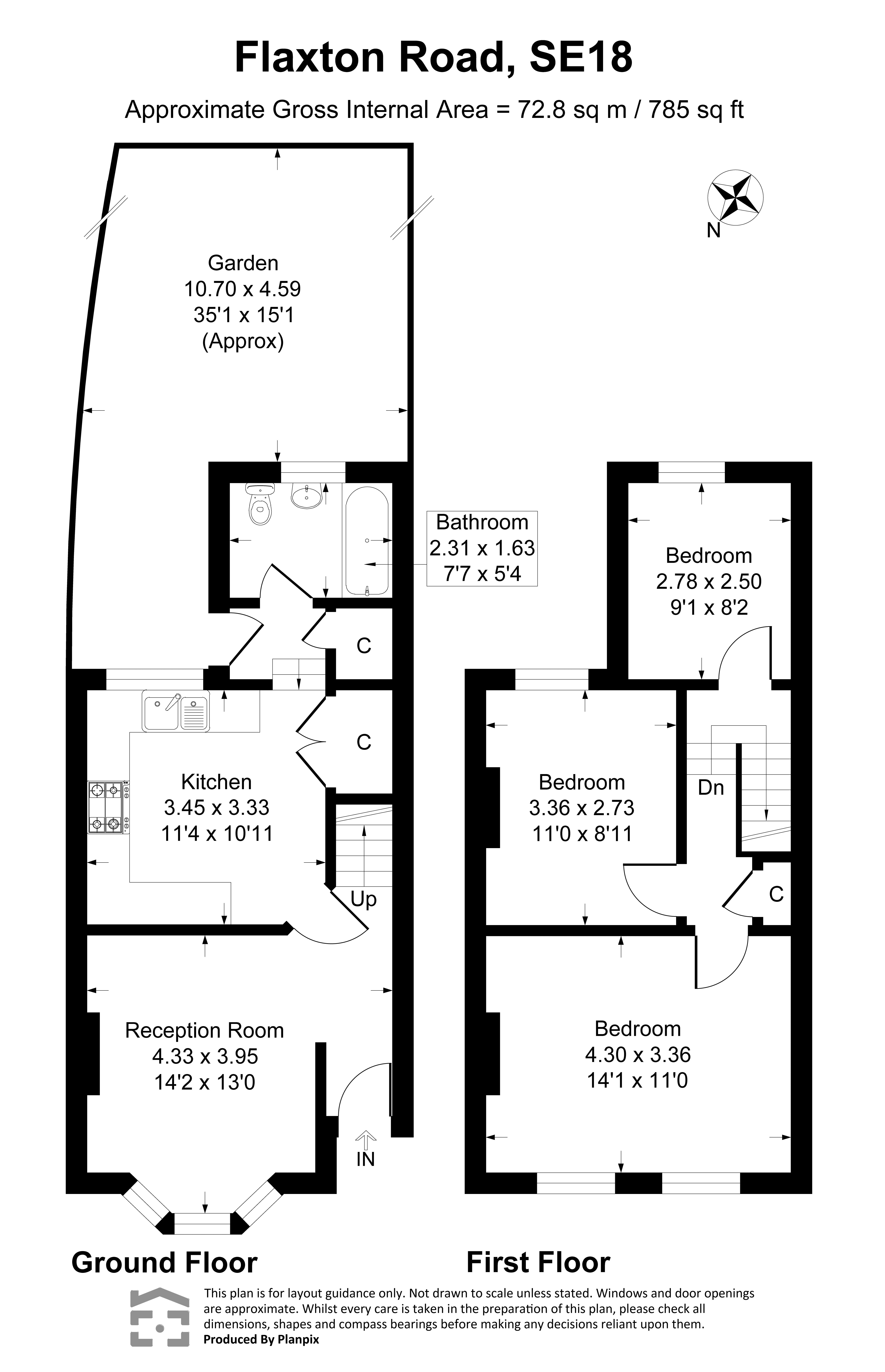 111, Flaxton Road, London floorplan