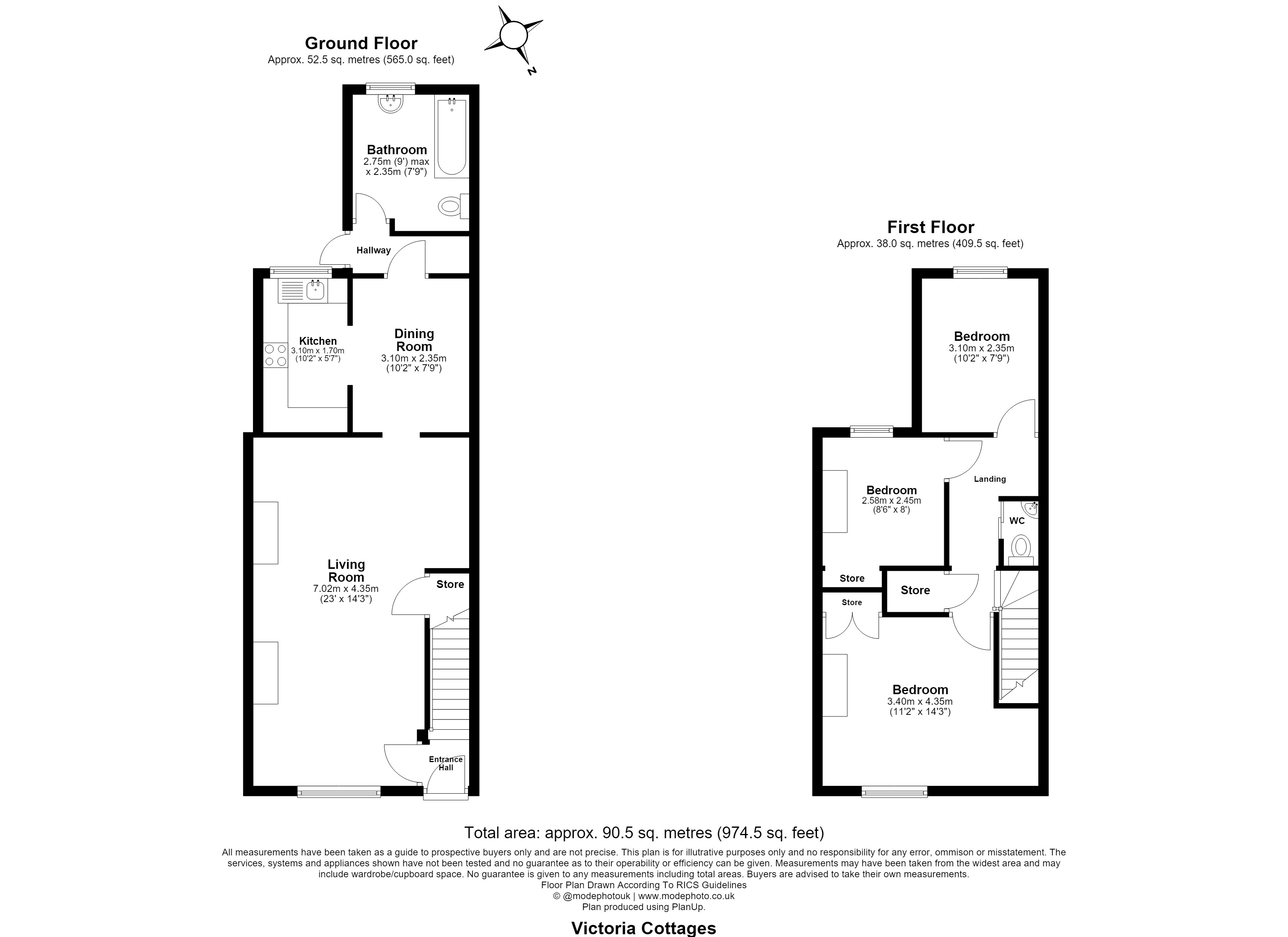 5 Victoria Cottages, Horseshoe Hill, Waltham Abbey floorplan