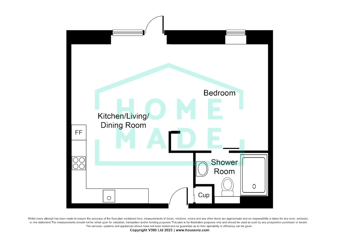 A126, Brixton Junction, Loughborough Court, Shakespeare Road, London floorplan
