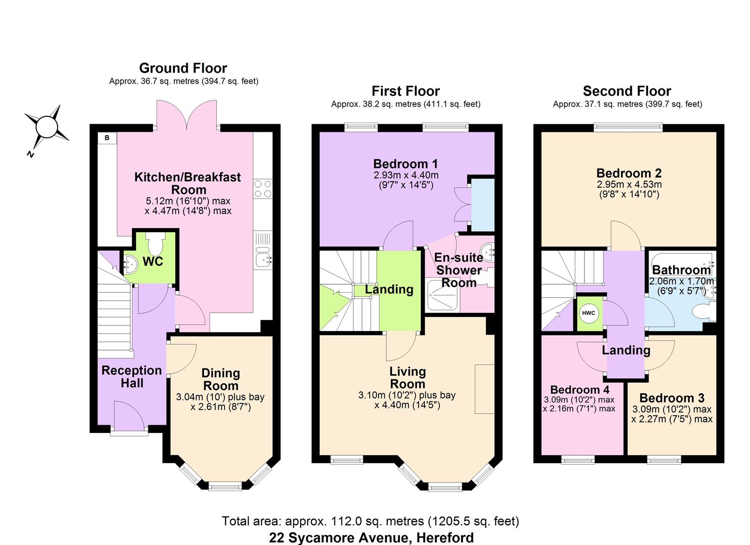 22, Sycamore Avenue, Hereford floorplan