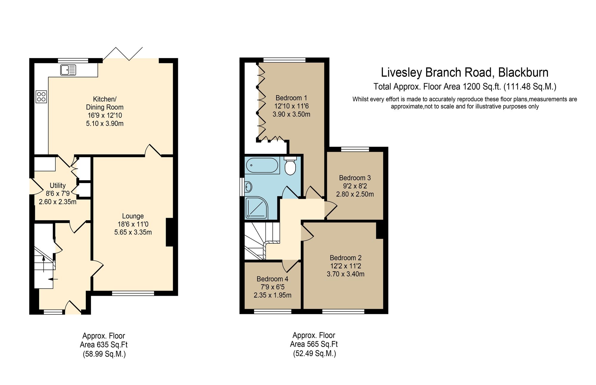 726 Livesey Branch Road, Blackburn floorplan