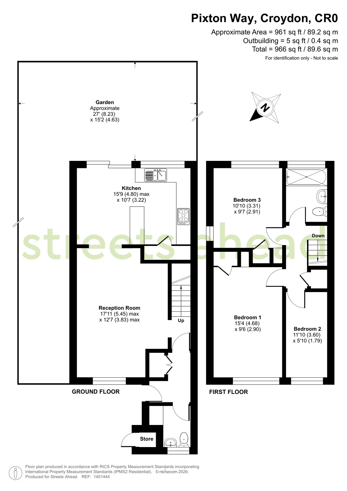 66, Friars Wood, Croydon floorplan