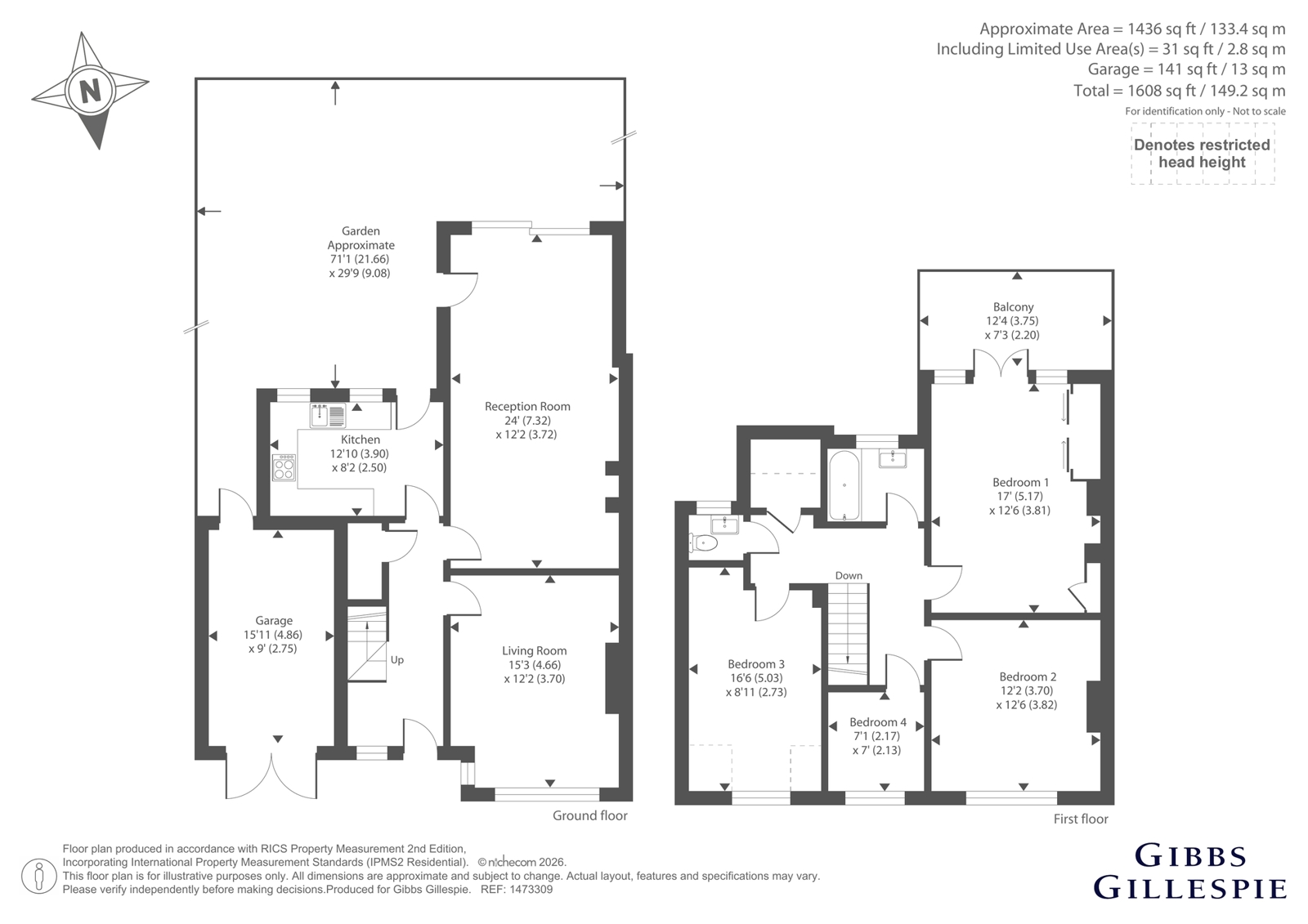 12, Northwood Way, Northwood floorplan