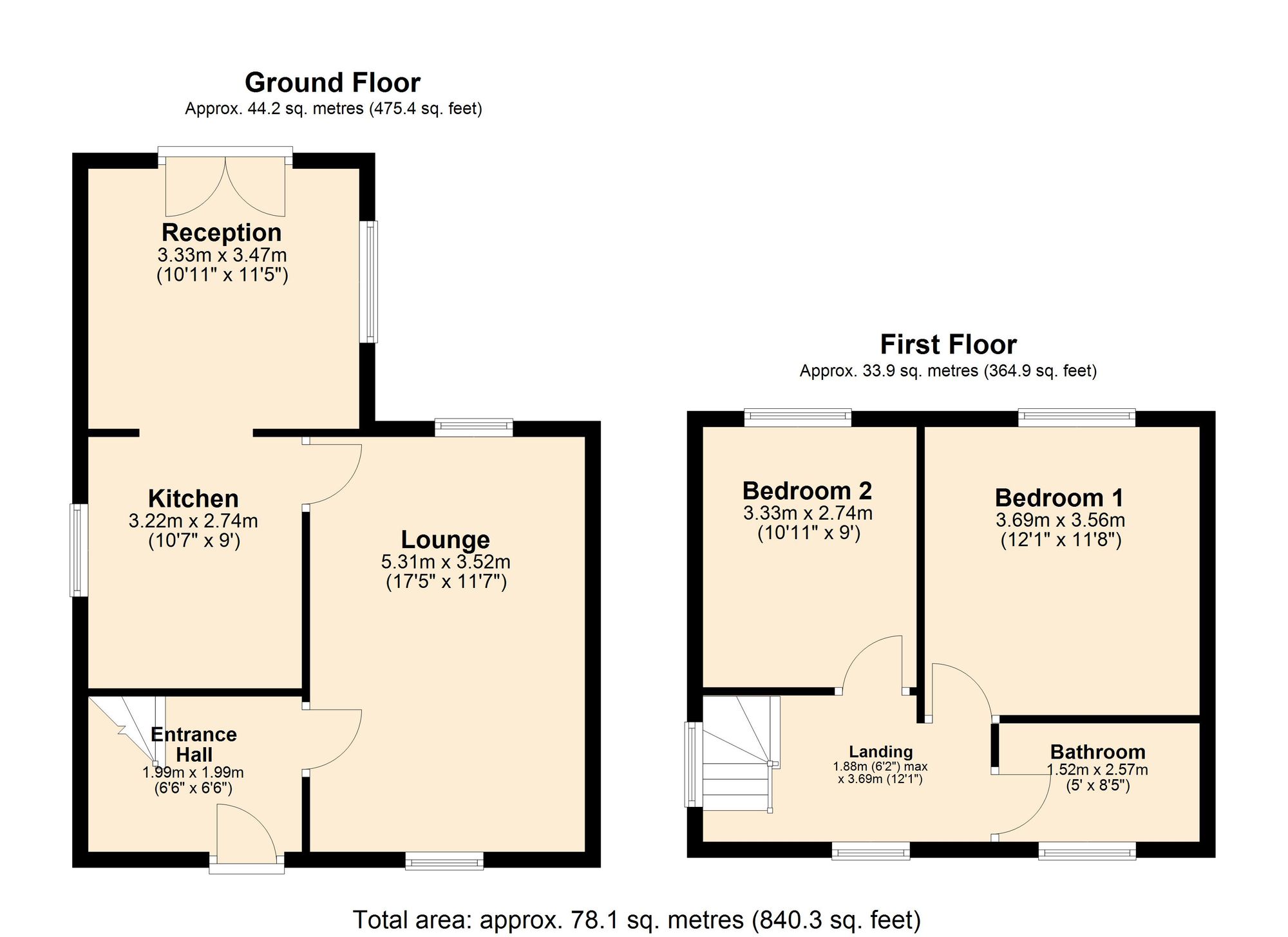 50 Avallon Way, Darwen floorplan