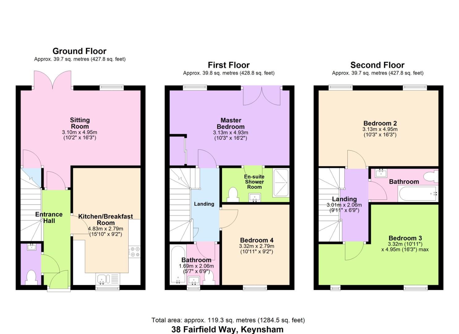 38, Fairfield Way, Keynsham floorplan