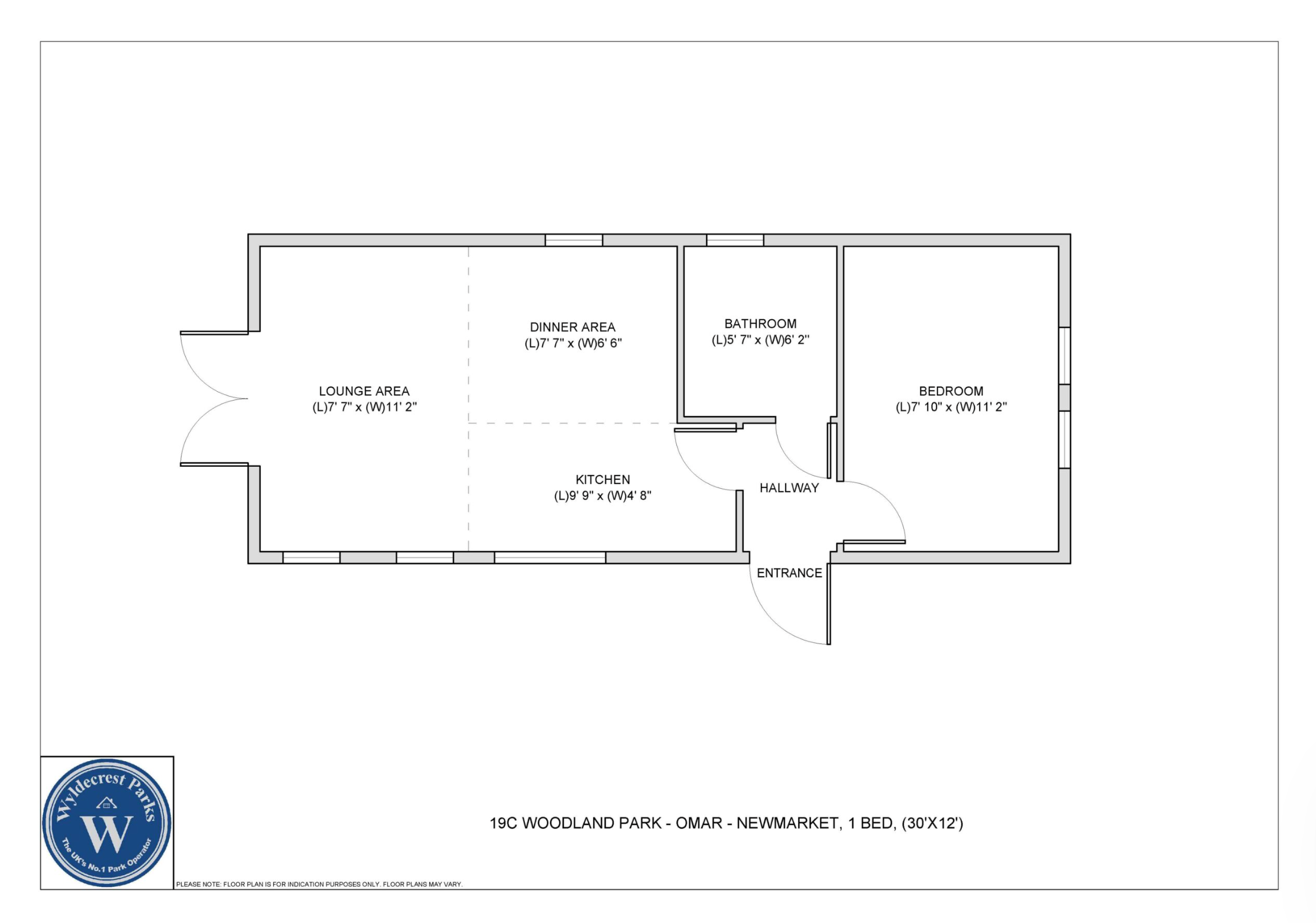 1, Woodland Park, Swansea Road, Swansea floorplan