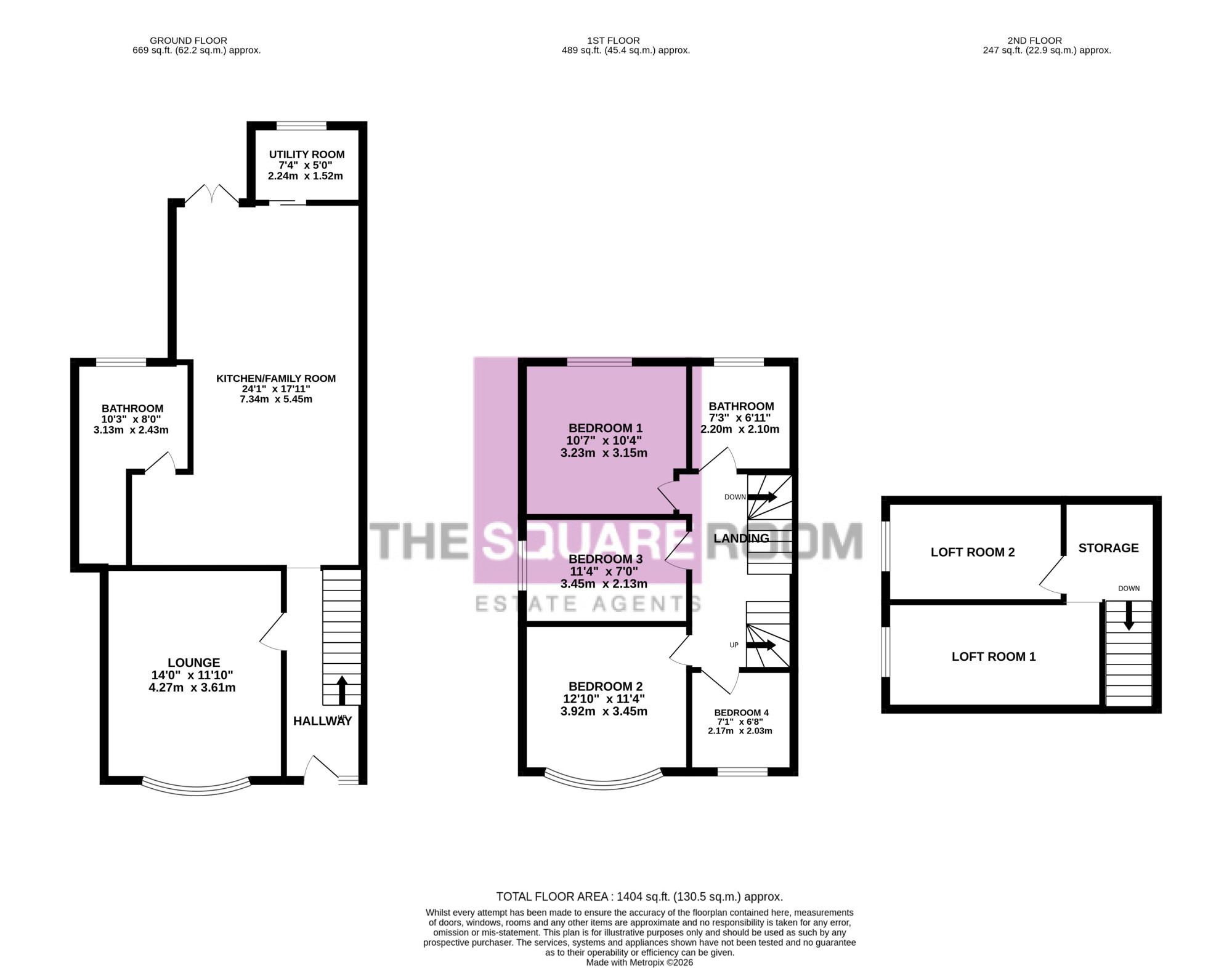 46, Palatine Road, Cleveleys floorplan