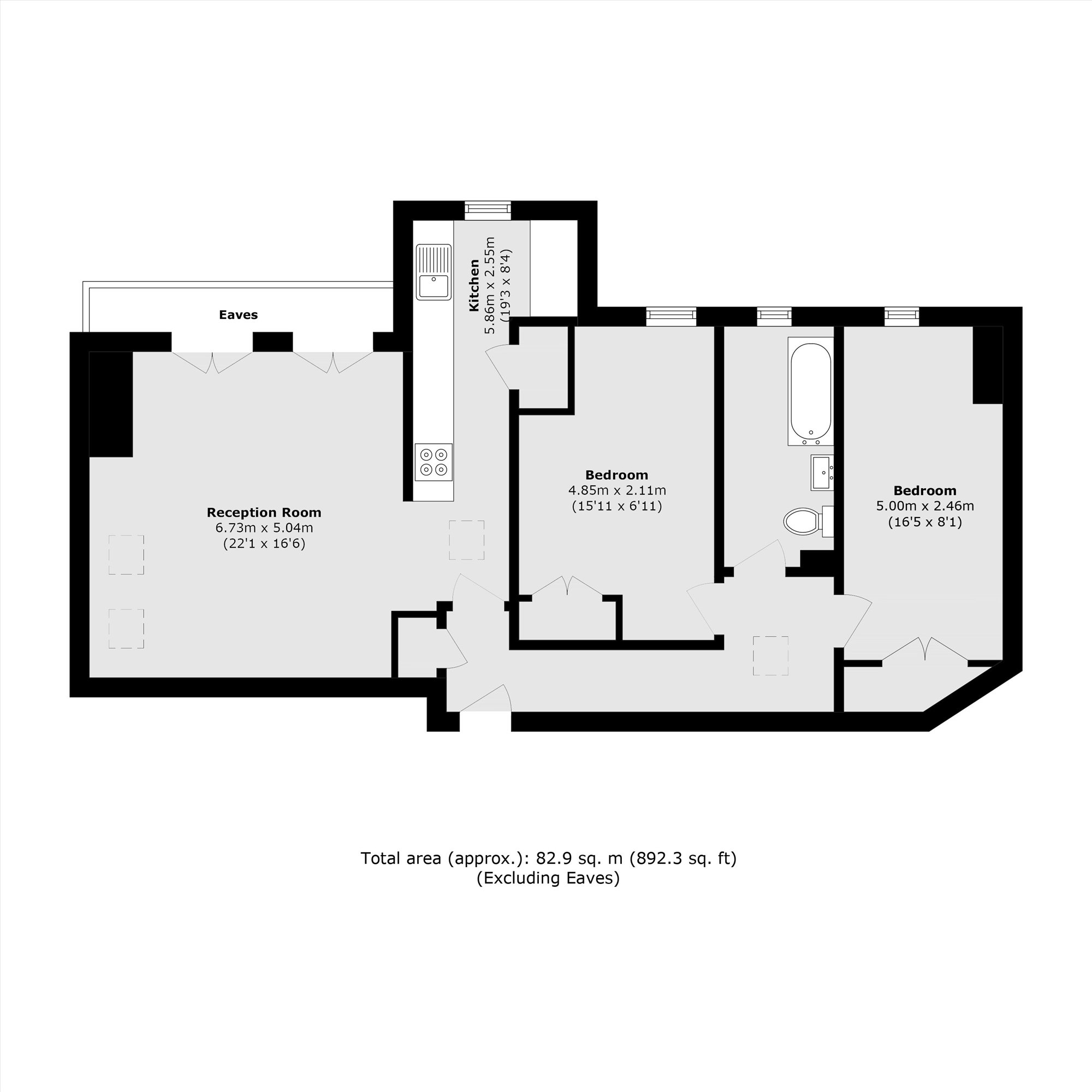 Flat 17, Perry Court, 26-28, Old London Road, Kingston Upon Thames floorplan