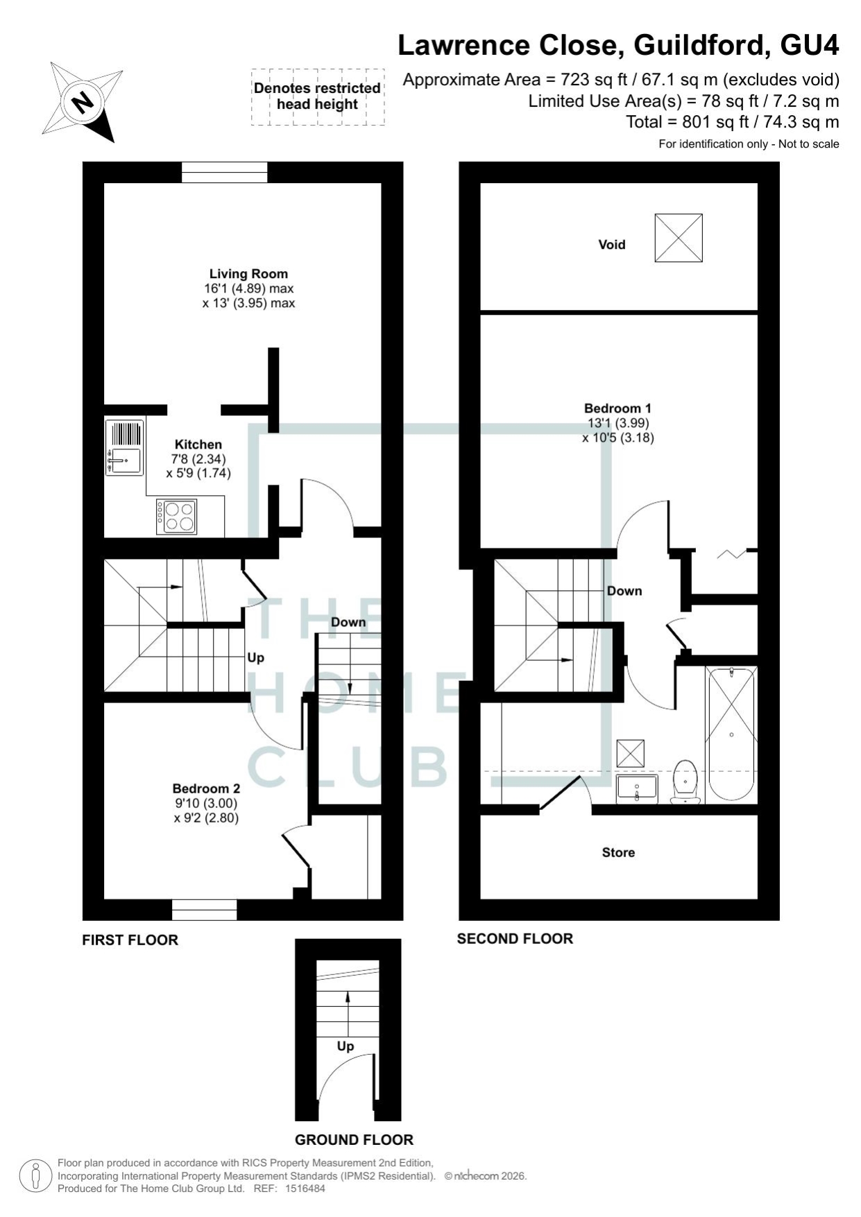 17, Lawrence Close, Guildford floorplan