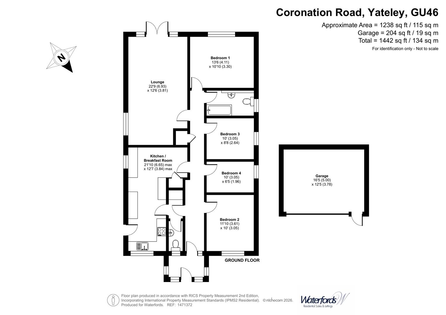 17, Coronation Road, Yateley floorplan