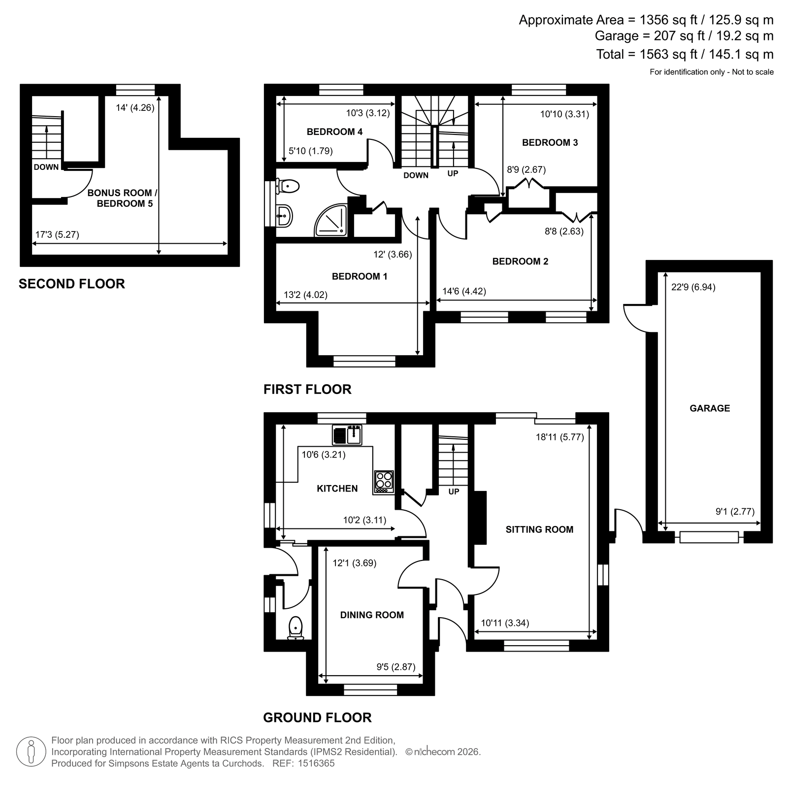 9, Northcote Crescent, West Horsley floorplan