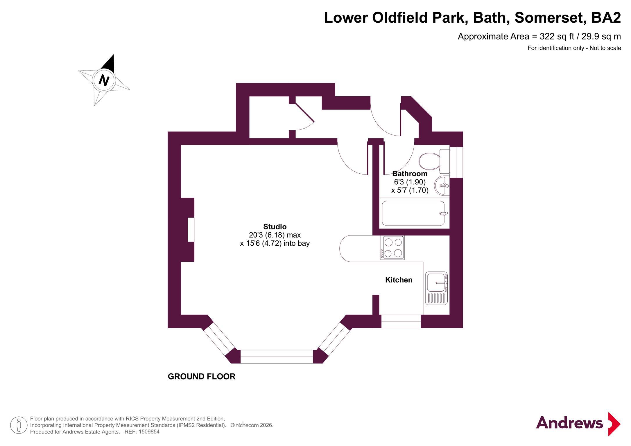 Flat 2, 70, Lower Oldfield Park, Somerset floorplan