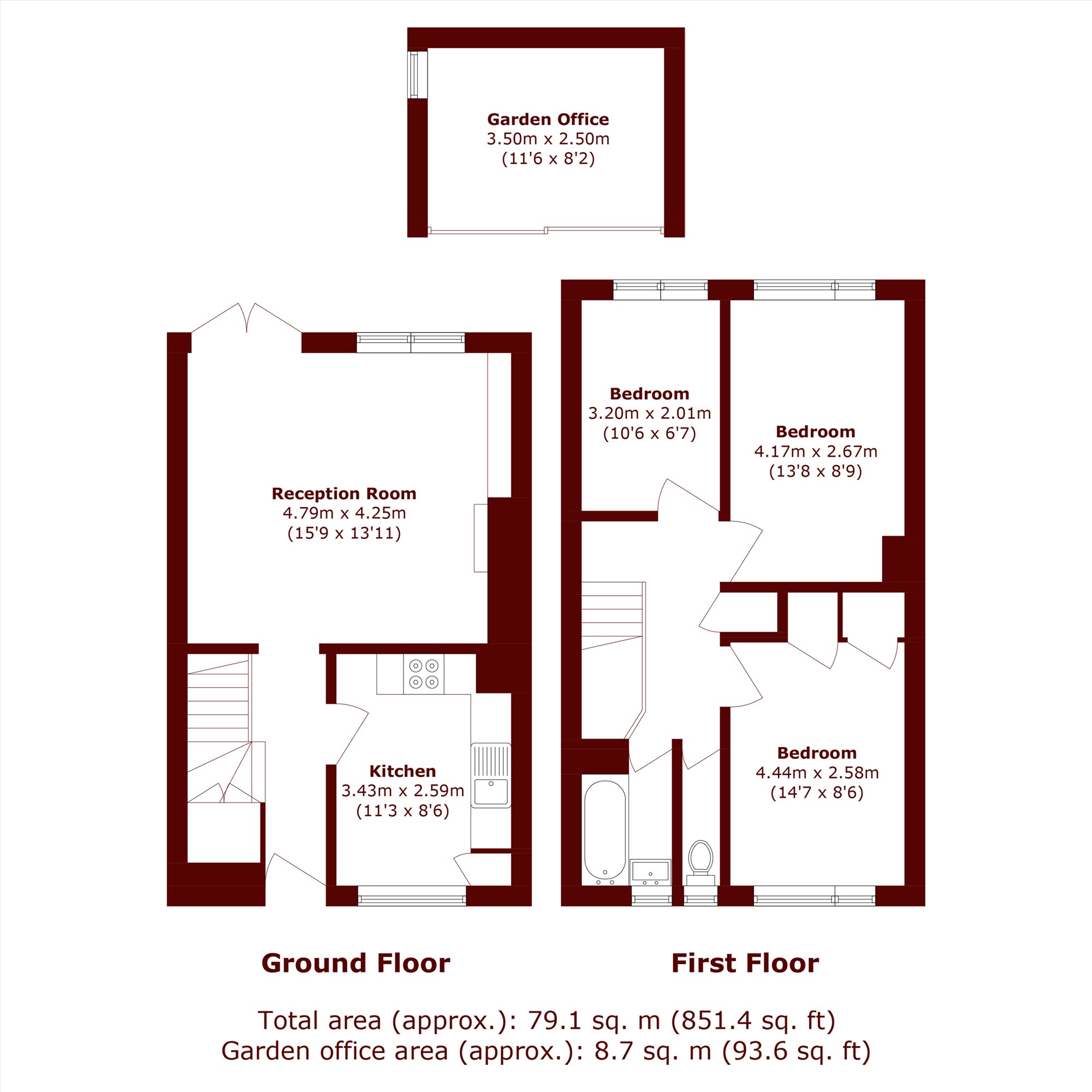 86, Macaulay Road, London floorplan