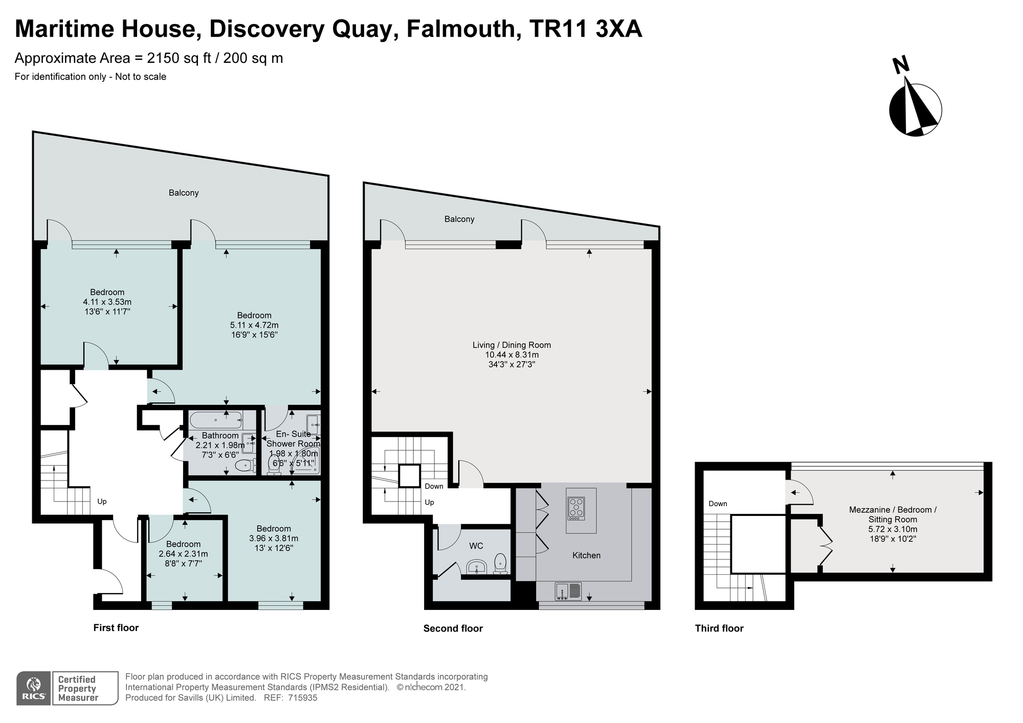 4D, Maritime House, Falmouth floorplan
