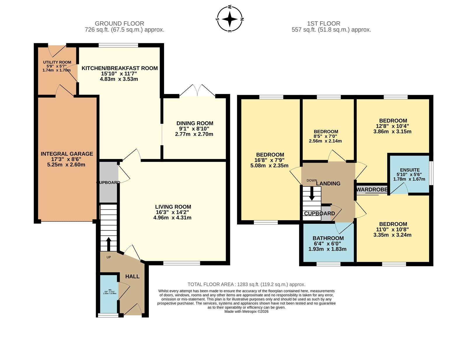 5, Trafalgar Rise, Waterlooville floorplan