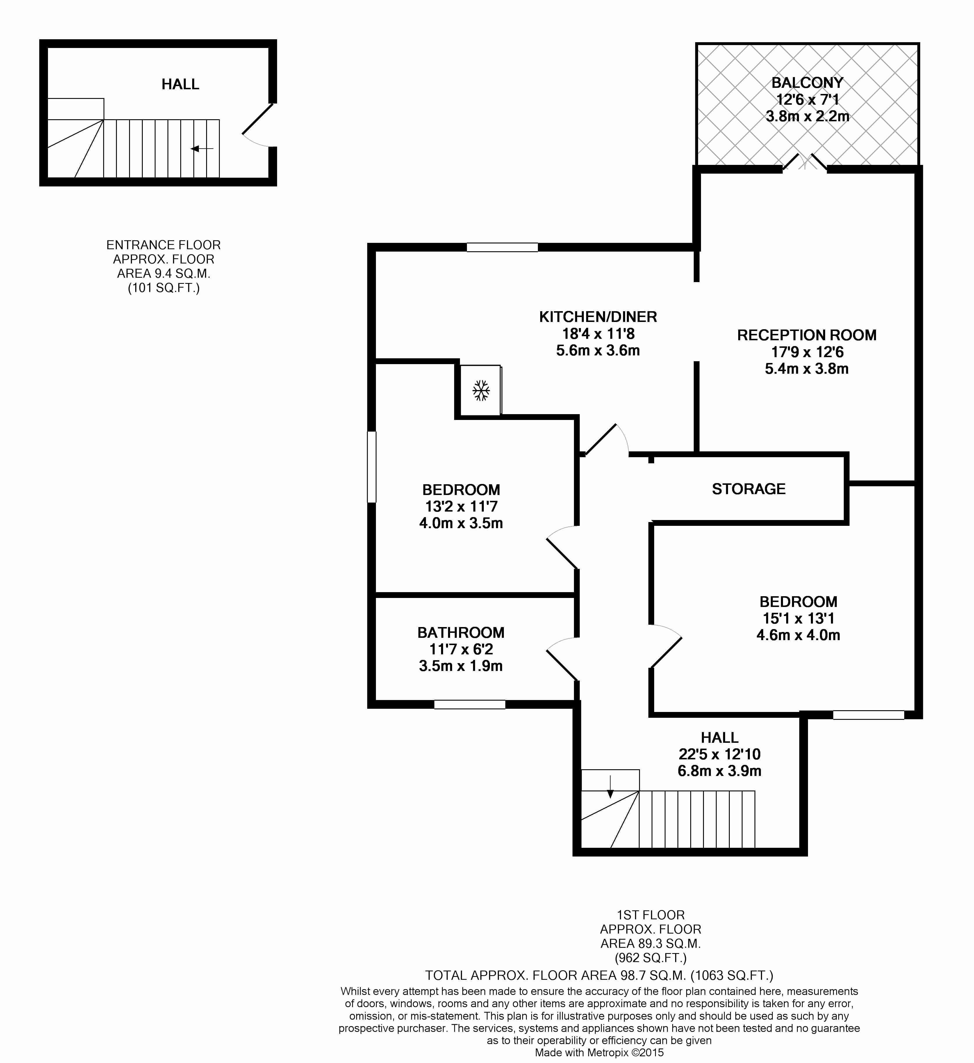 2 Bedrooms Flat to rent in Springfield Avenue, Muswell Hill, London N10