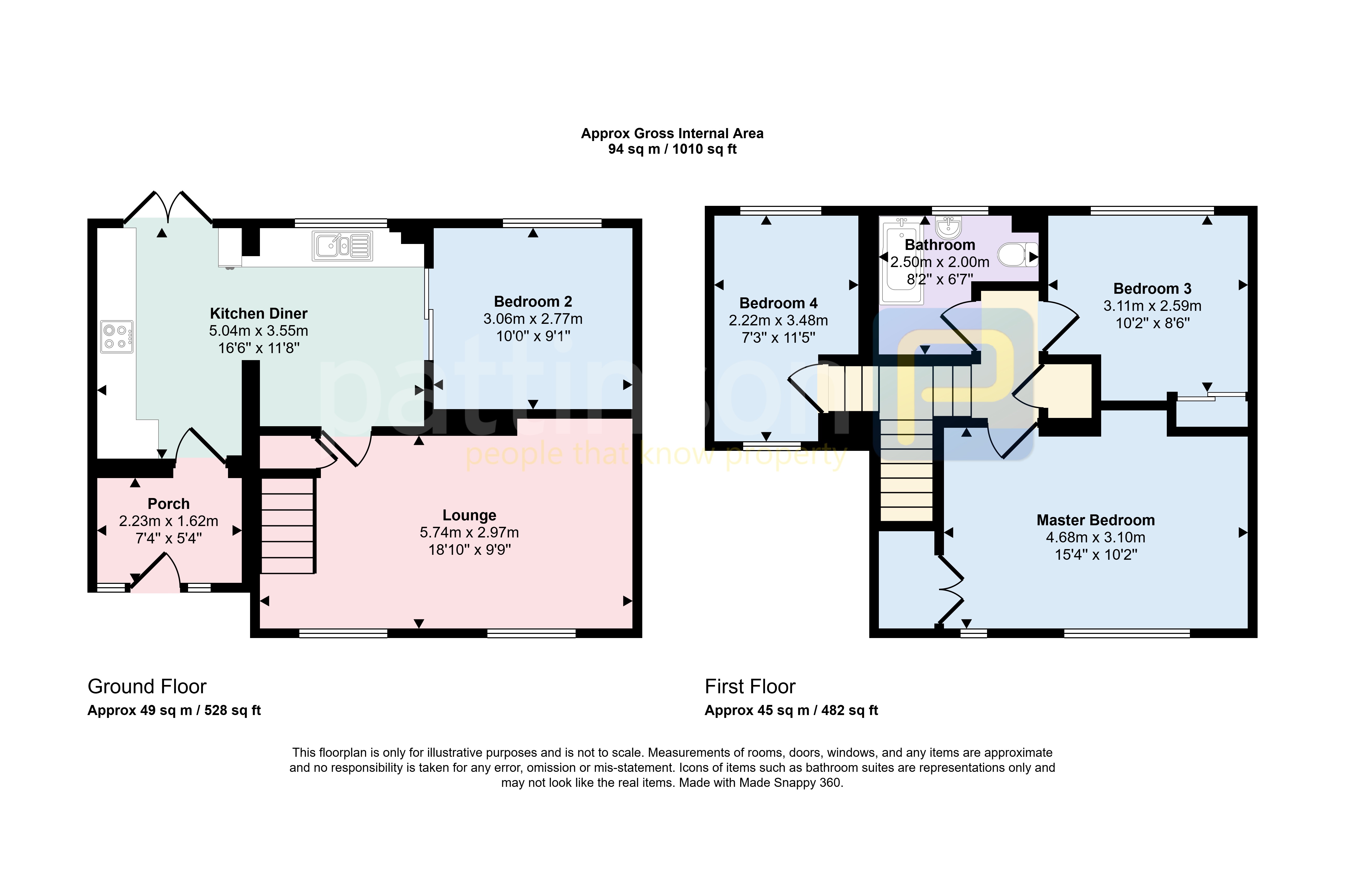 36, Brockley Avenue, South Shields floorplan