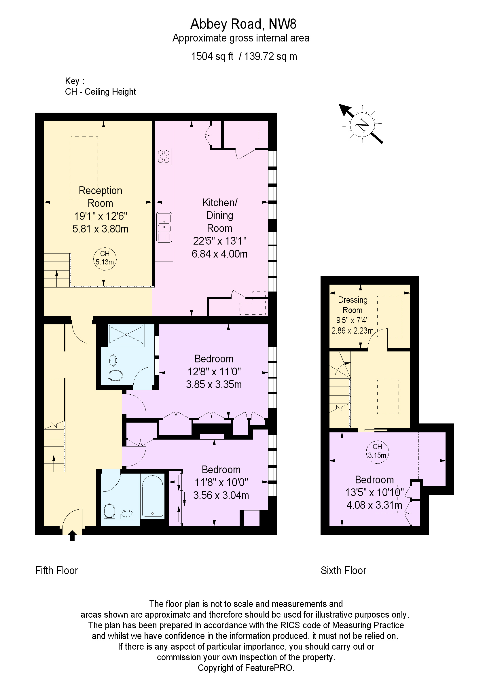 3 Bedrooms Flat to rent in Penthouse, Abbey Road, London NW8