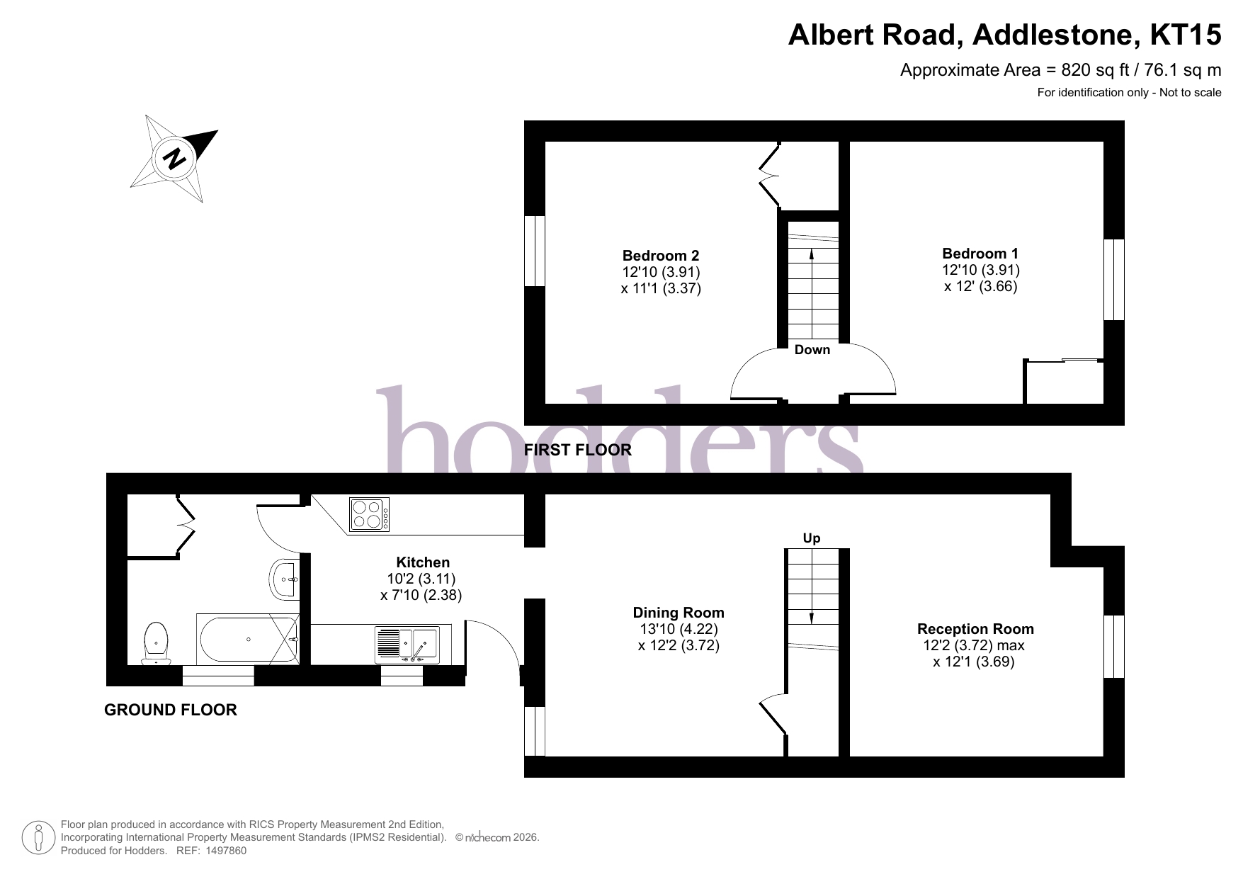 12, Albert Road, Addlestone floorplan