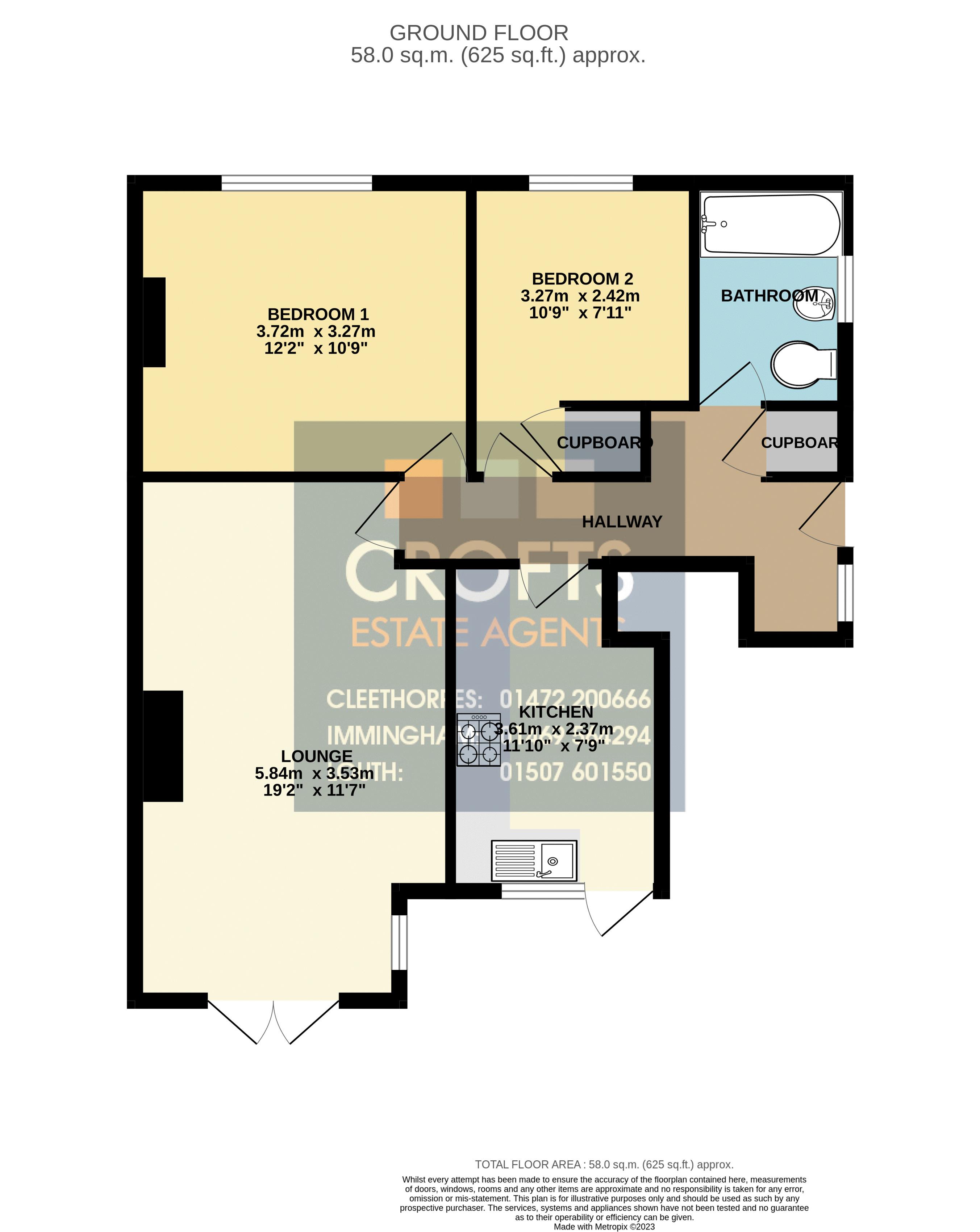 Davenport Drive, Cleethorpes DN35, 2 bedroom flat for sale 66085499