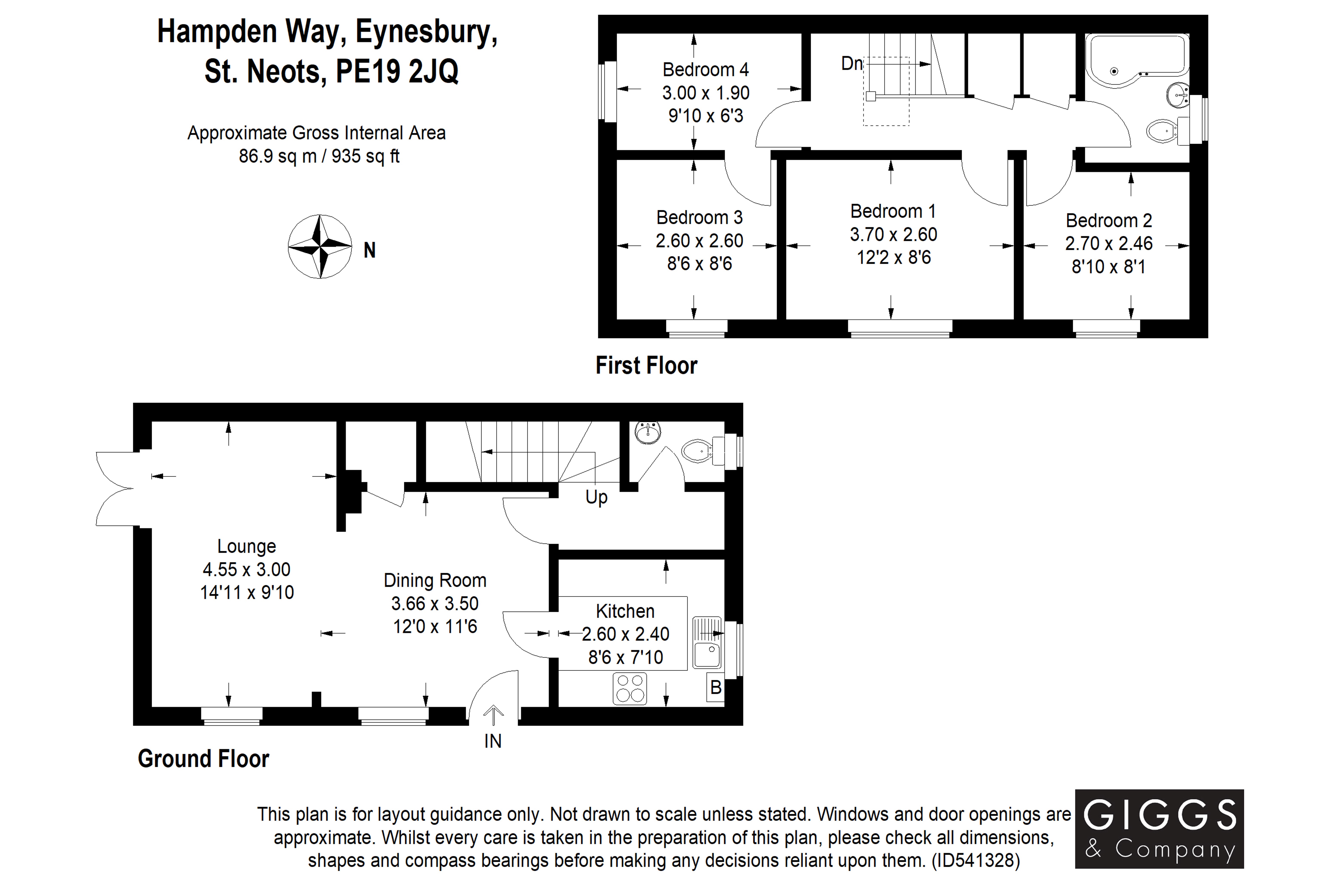 4 Bedrooms  for sale in Hampden Way, Eynesbury, St. Neots, Cambridgeshire PE19