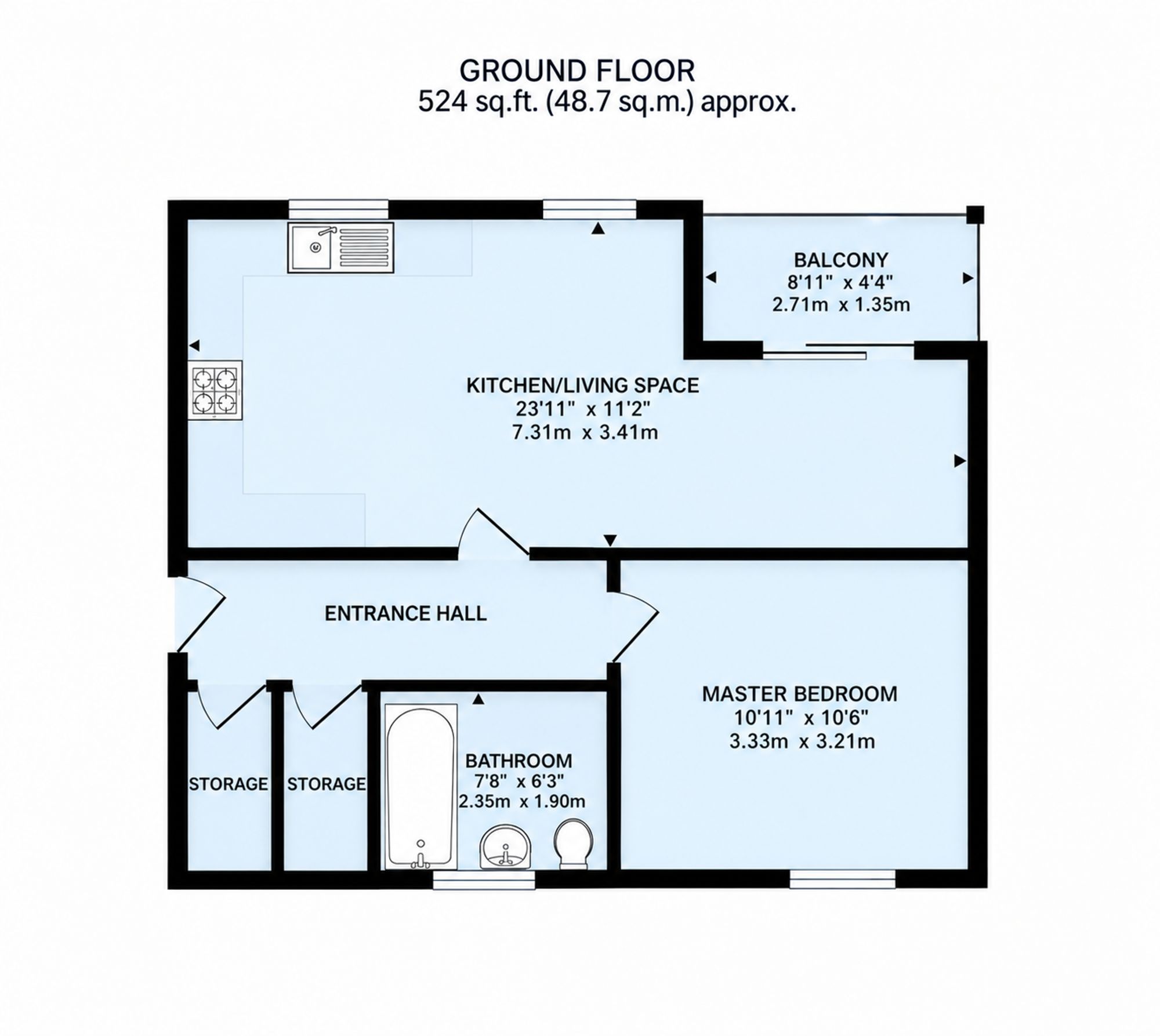 Flat 13, Highland House, Milton Keynes floorplan