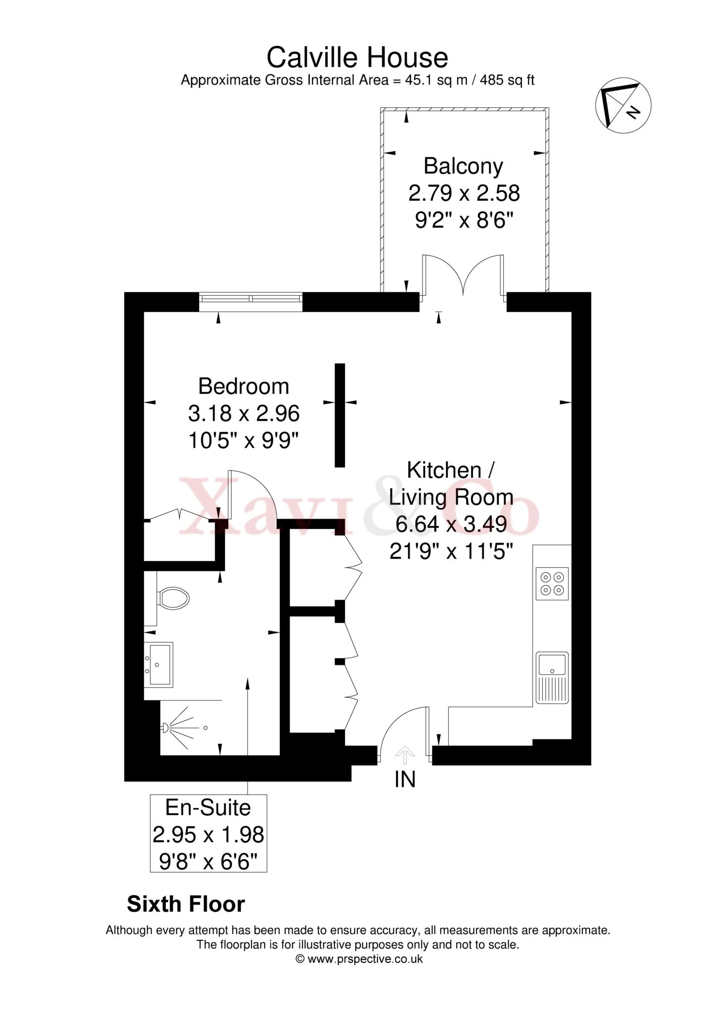45 Calville House, Ronalds Way, Brentford floorplan