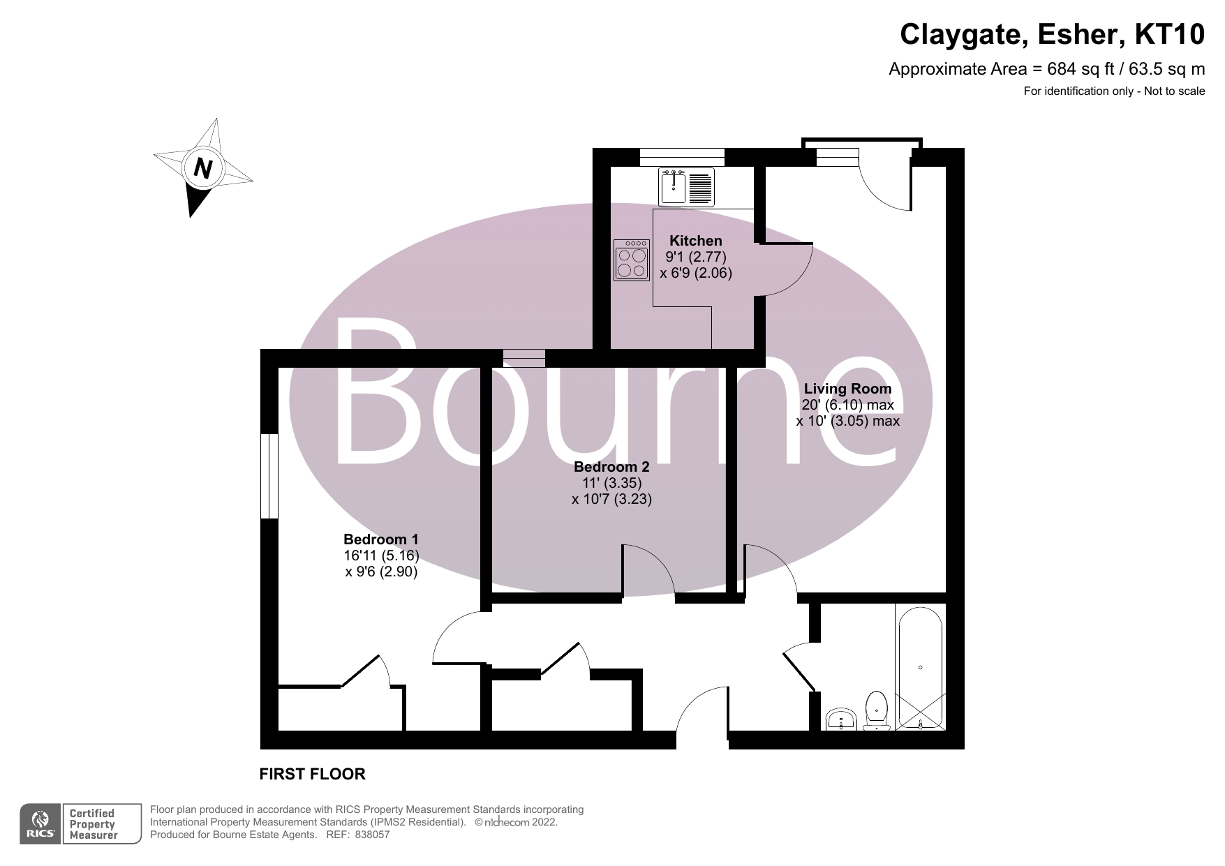 Holroyd Road, Claygate, Esher KT10, 2 bedroom flat for sale 61261355 PrimeLocation