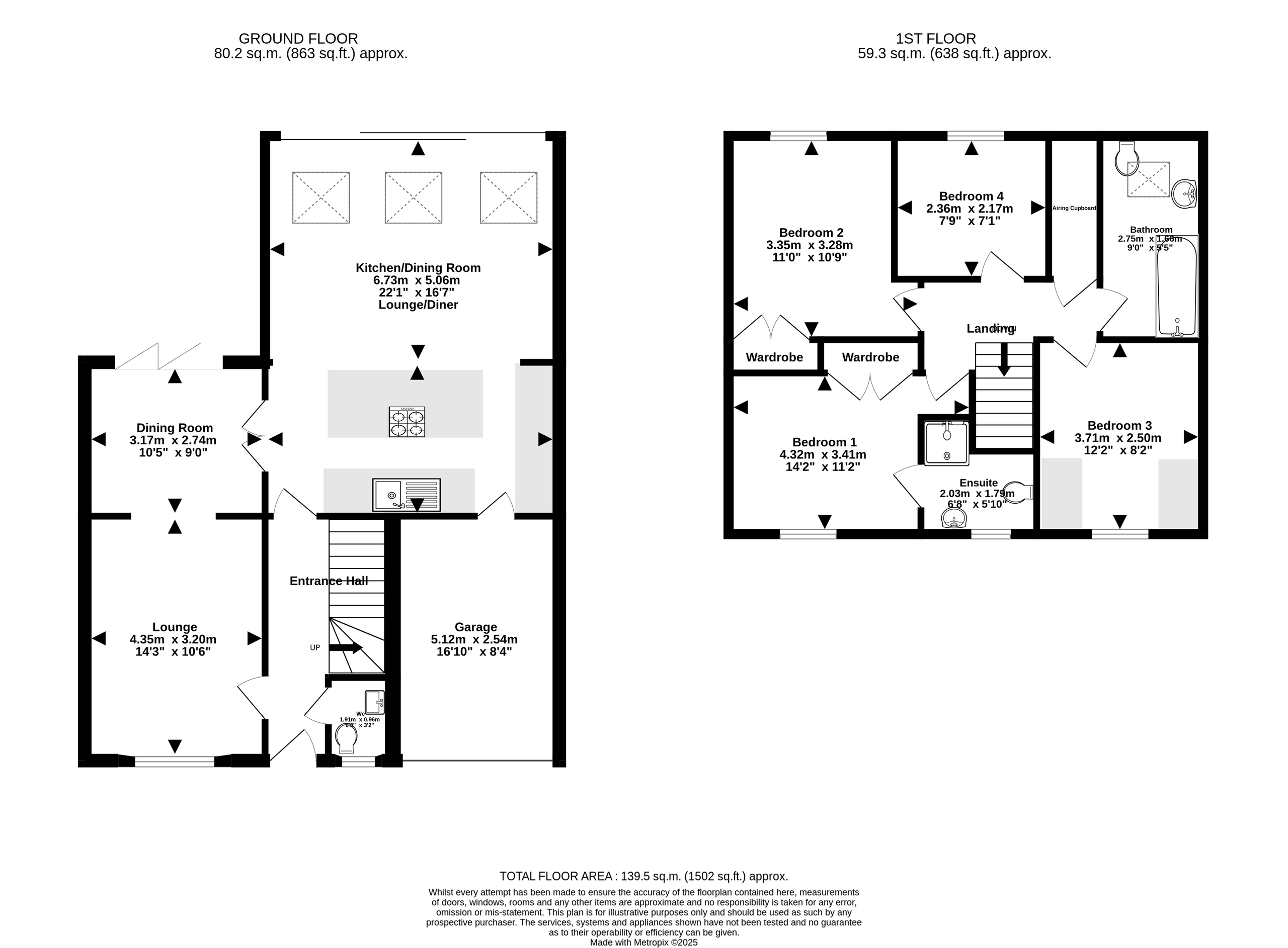67 Brock End, Portishead floorplan
