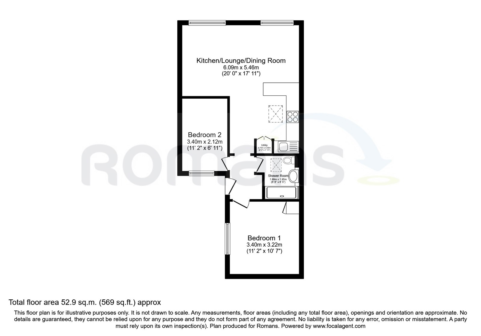 8, Ribble Place, Farnborough floorplan