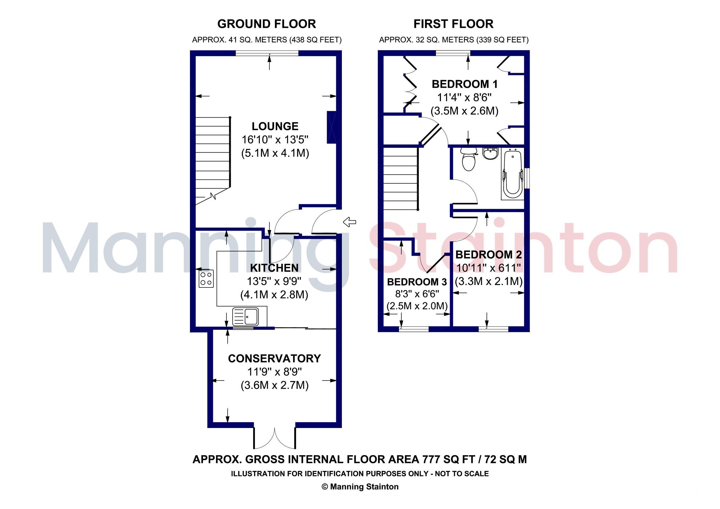 33, Coverley Rise, Leeds floorplan