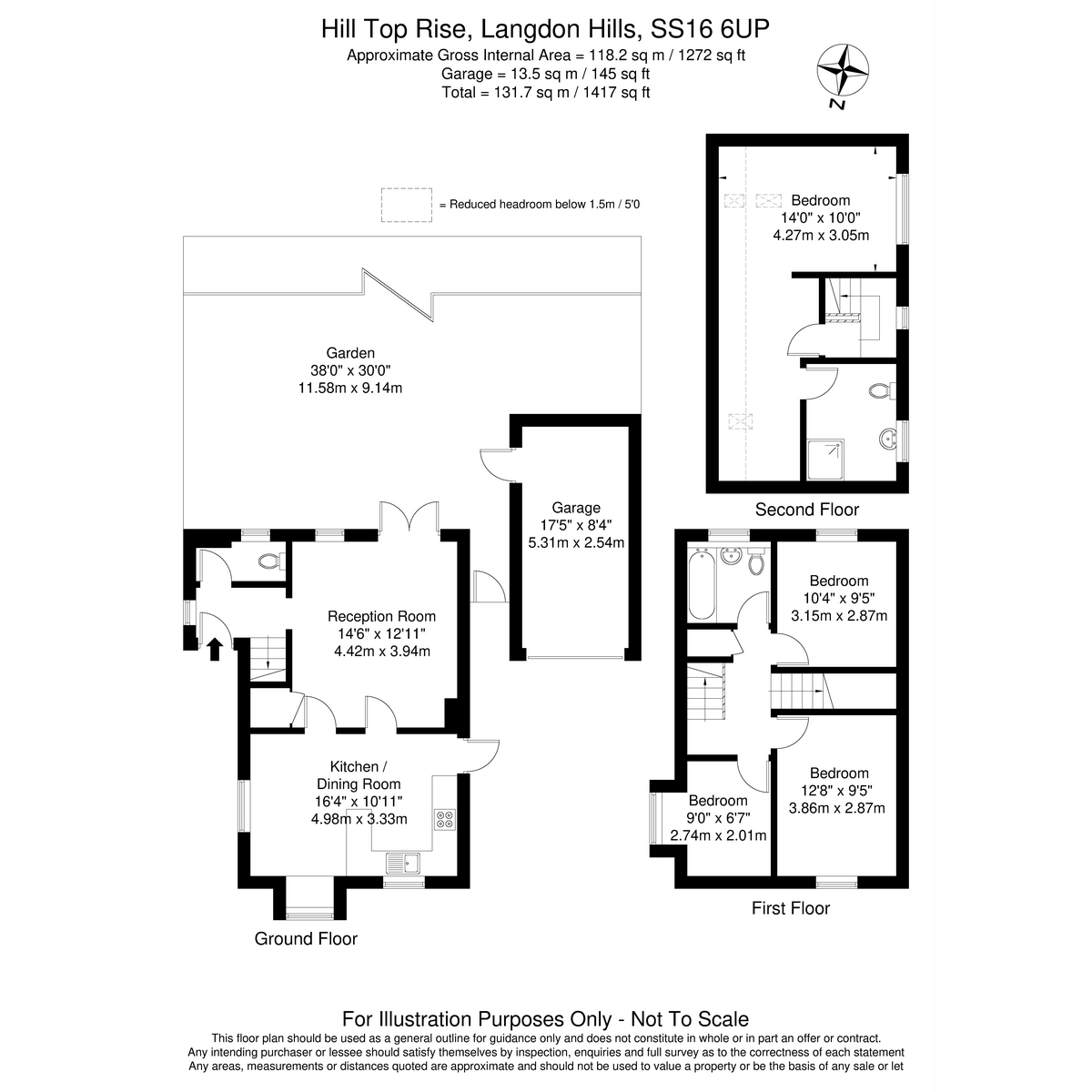 14, Hill Top Rise, Basildon floorplan