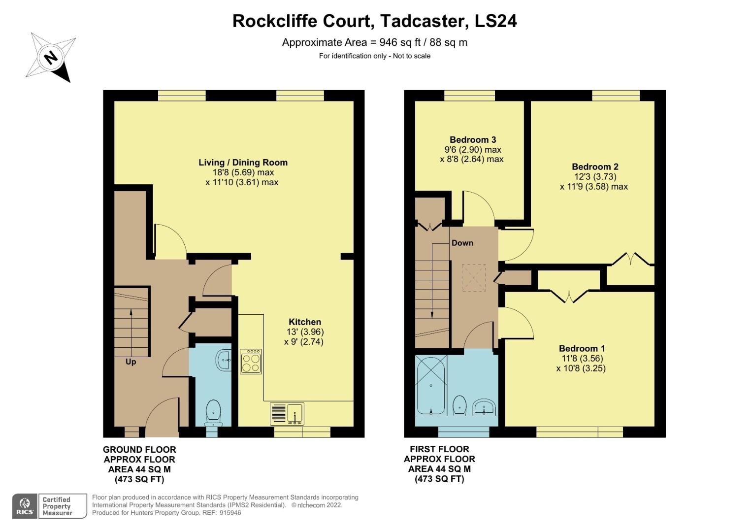 Rockcliffe Court, Tadcaster LS24, 3 bedroom property for sale