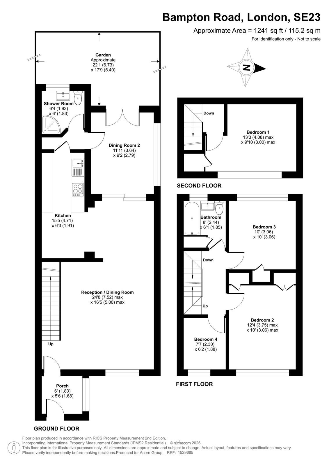 Bampton Road, London floorplan
