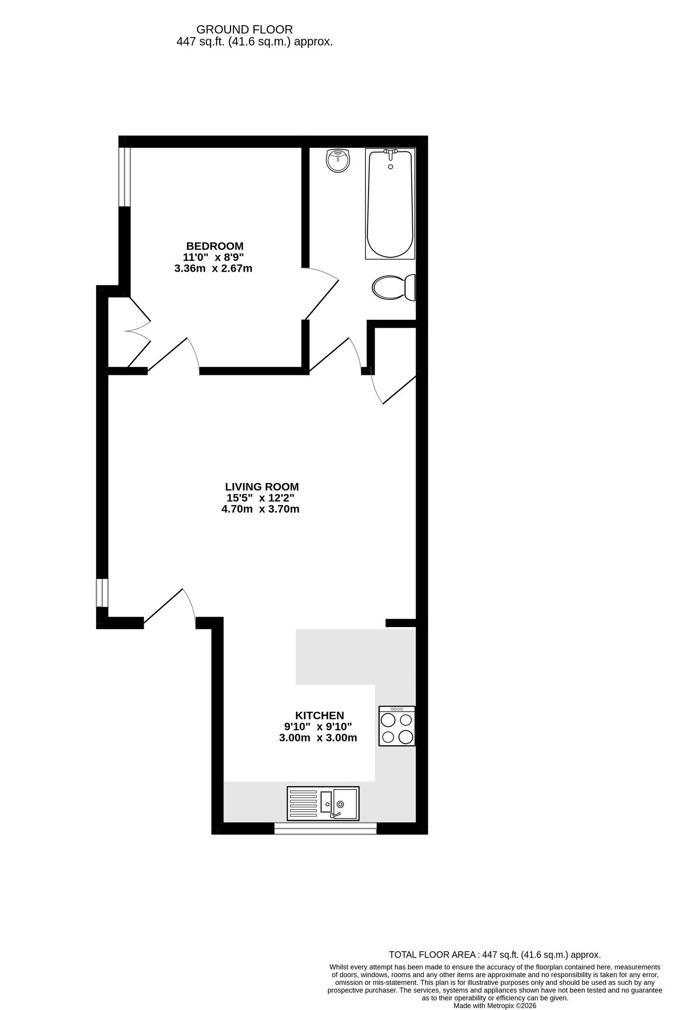 Flat 4 Prospect House,, Bethel Lane, Farnham floorplan