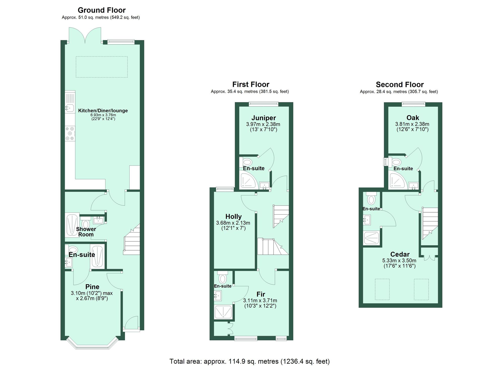 Cedar Room, Eden, 199 Sandringham Road, Watford floorplan
