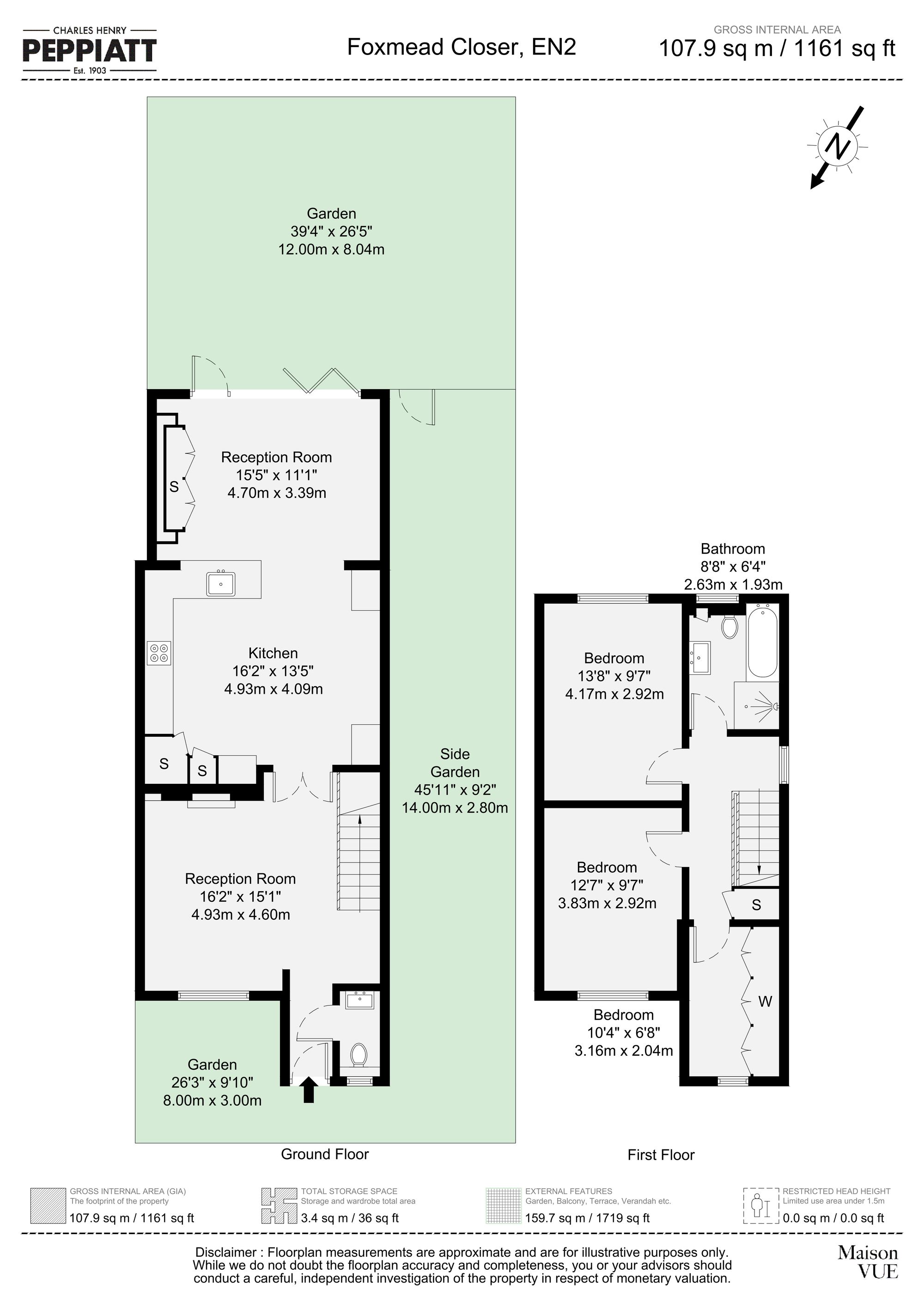 36 Foxmead Close, Enfield floorplan