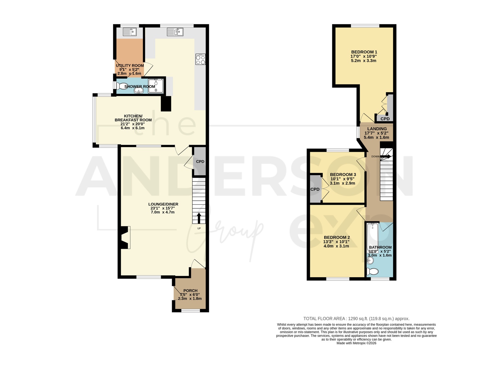 Myrtle Cottage, Swansea floorplan