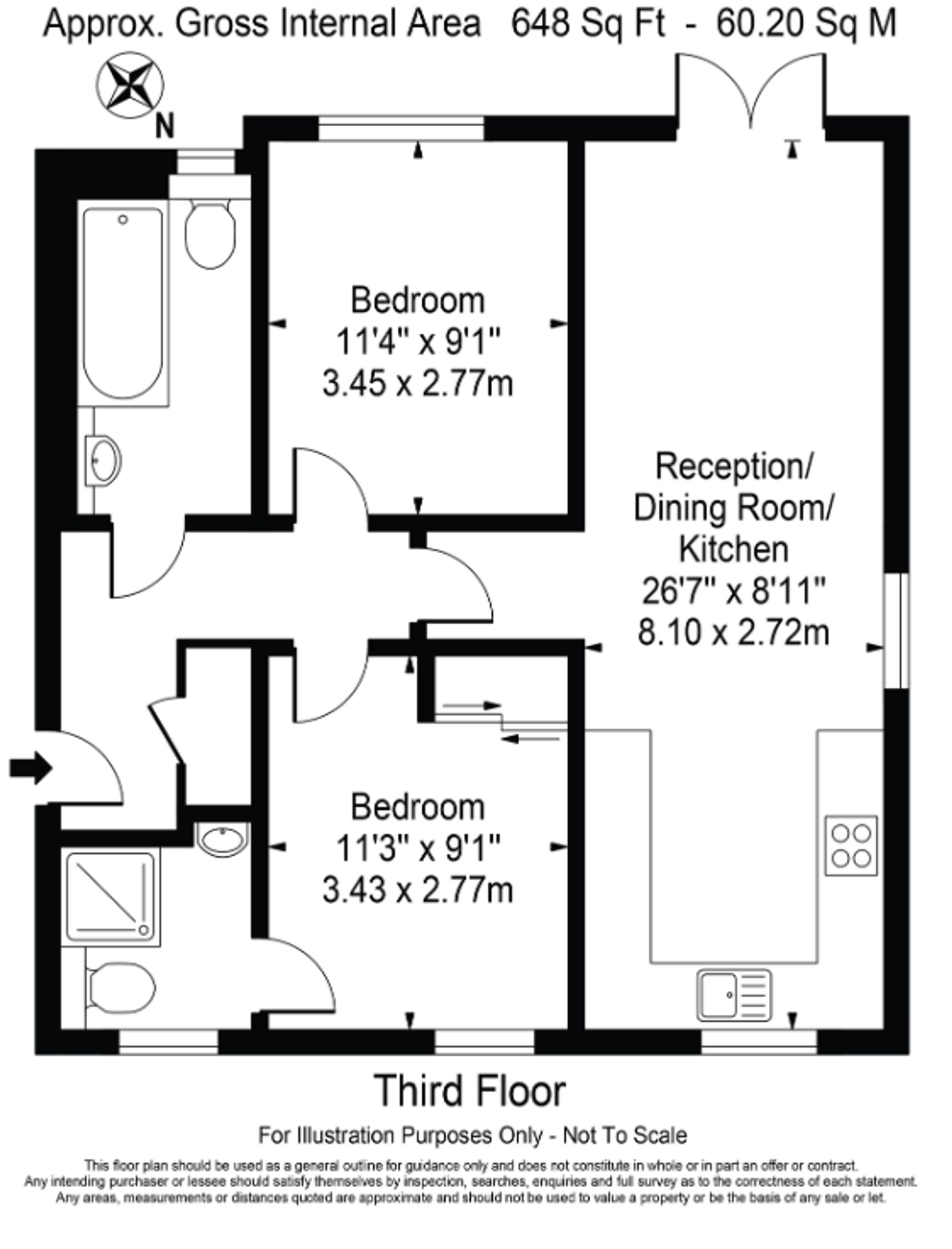 Flat 12, Camellia House, Chigwell floorplan