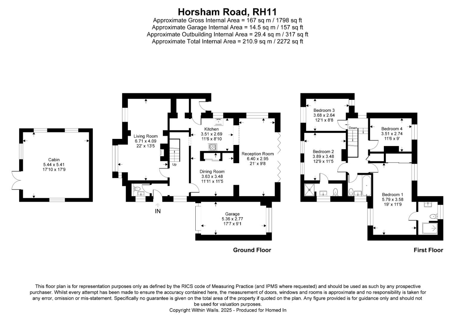 The Lees, Horsham Road, Crawley floorplan