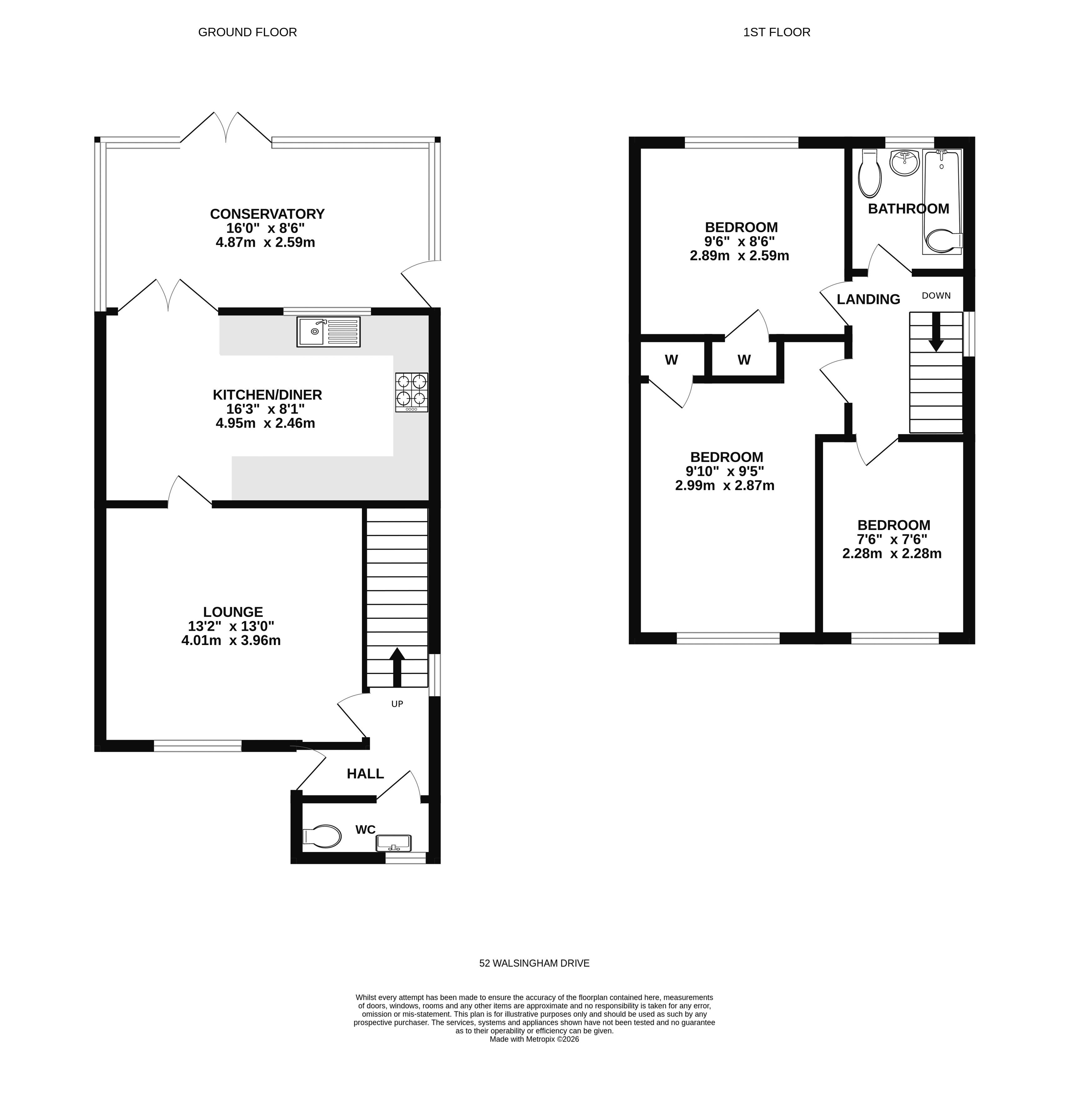 52, Walsingham Drive, Norwich floorplan