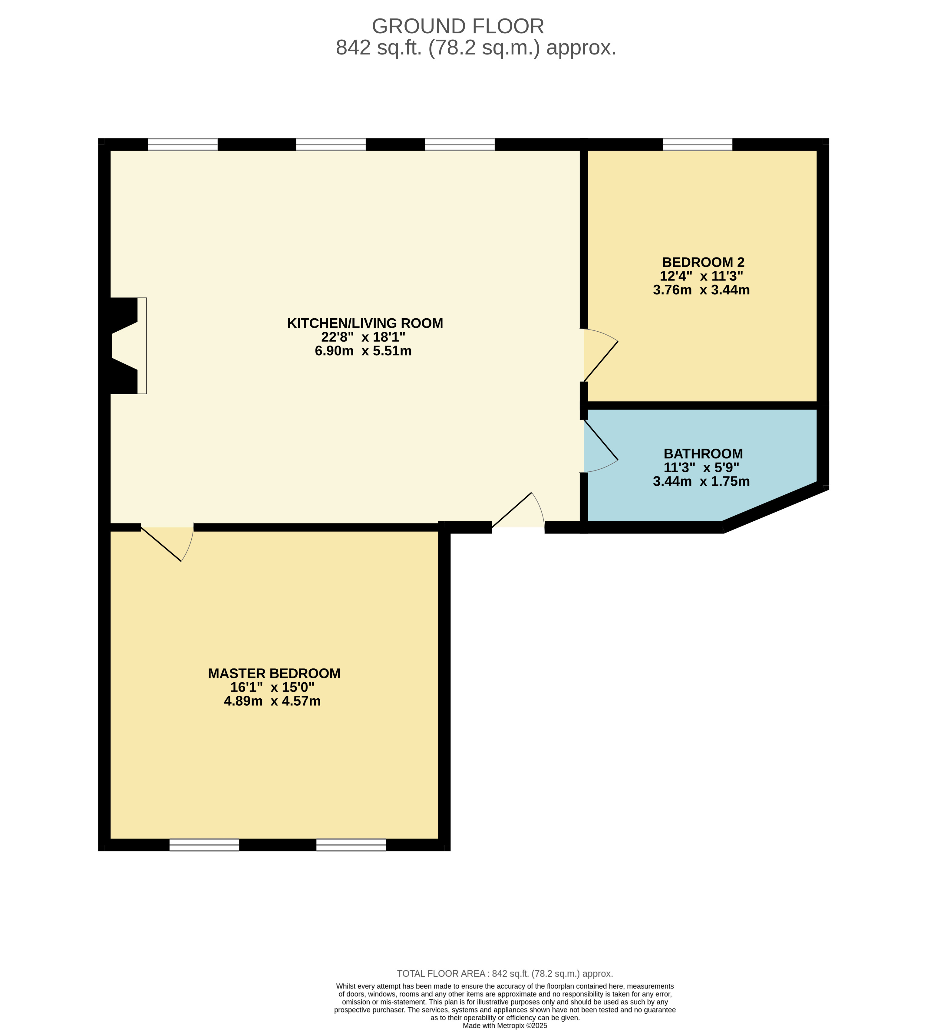 Flat 3 Simpson House, 36, St Marys Gate, Derbyshire floorplan